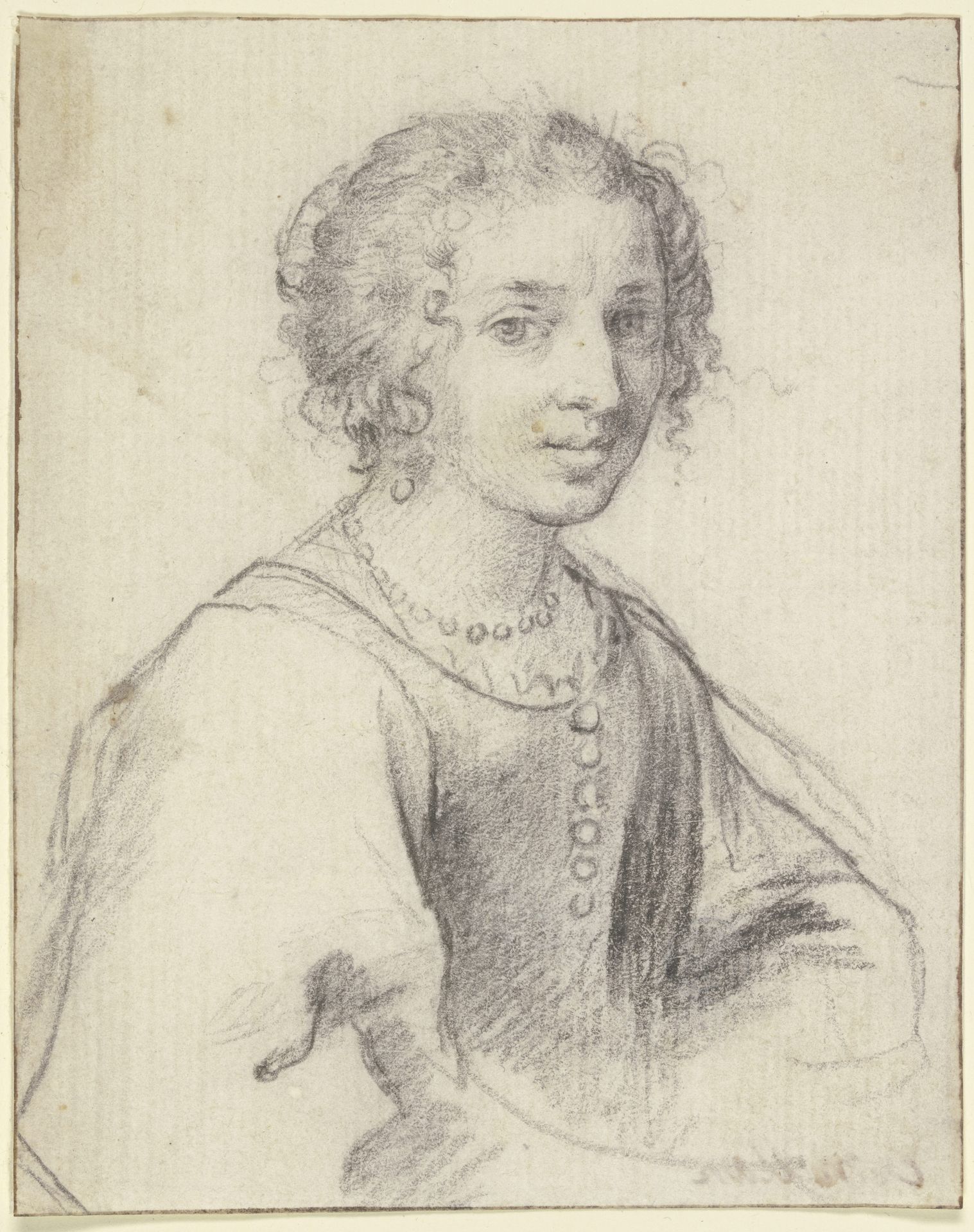 Porträt der Maddalena Corvina by Claude Mellan