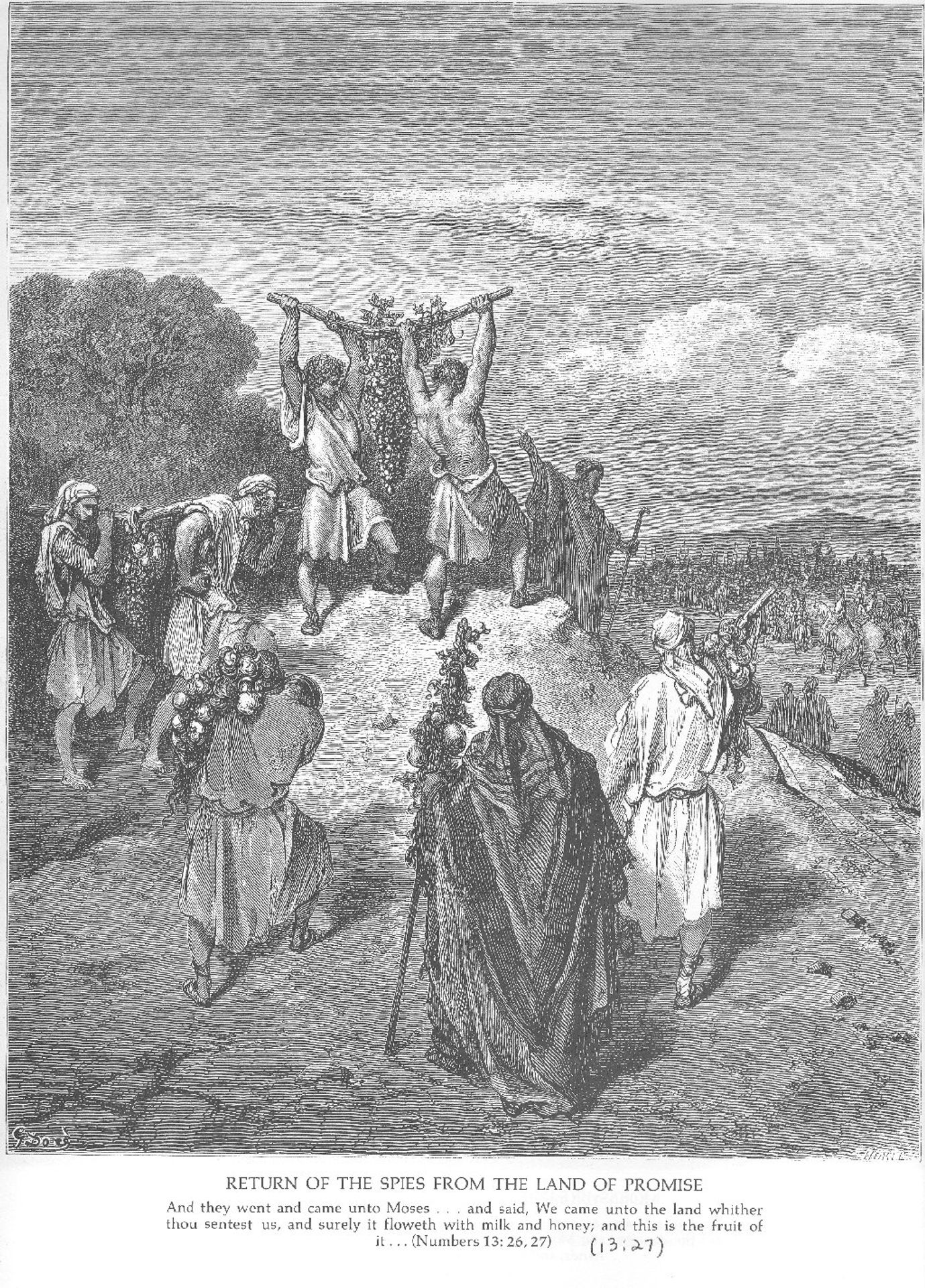 The Spies Return from the Promised Land by Gustave Dore