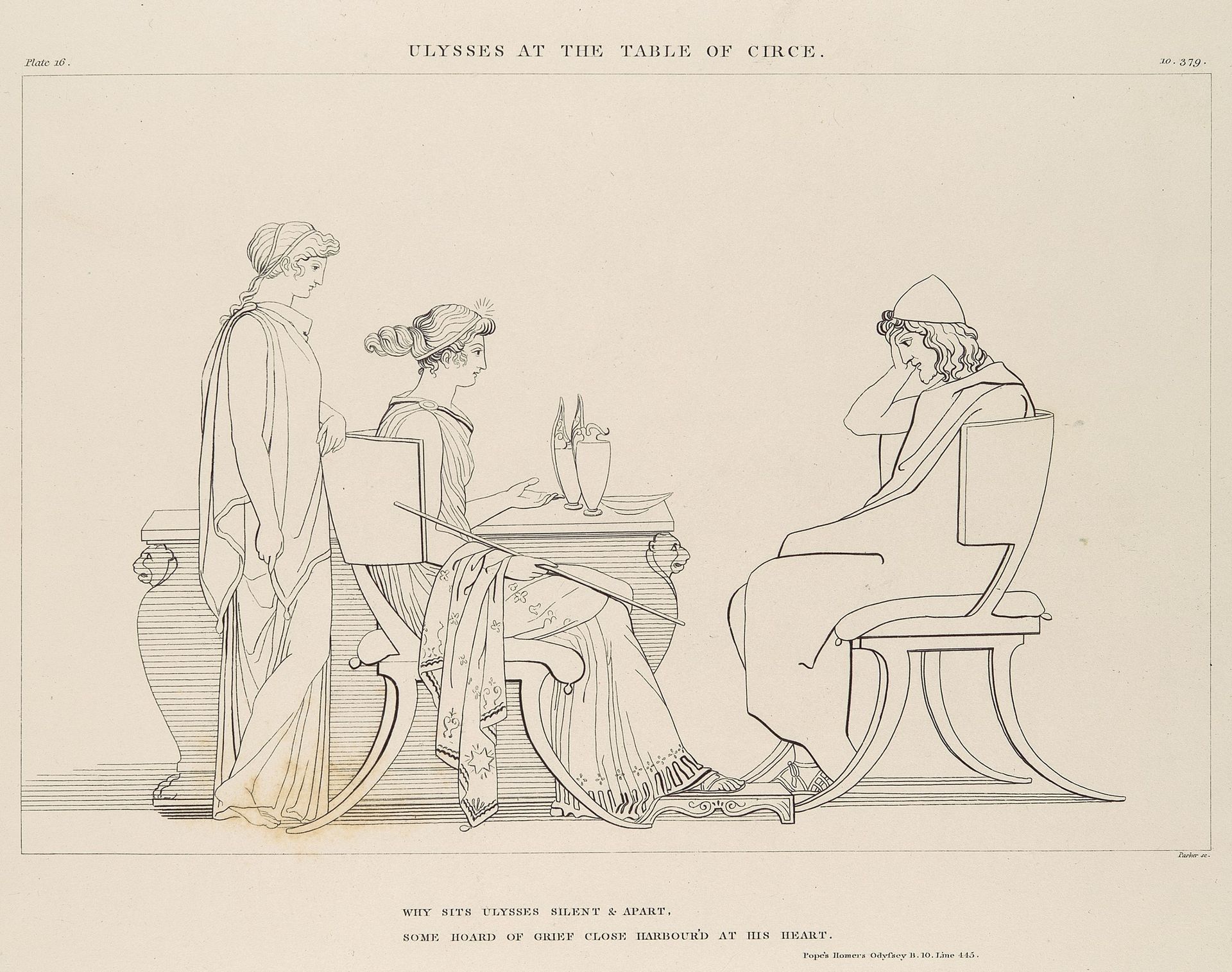 The Iliad of Homer, The Odyssey of Homer, Compositions from The Tragedies of Aeschylus, and The Theogony, Works and Days of Hesiod by John Flaxman