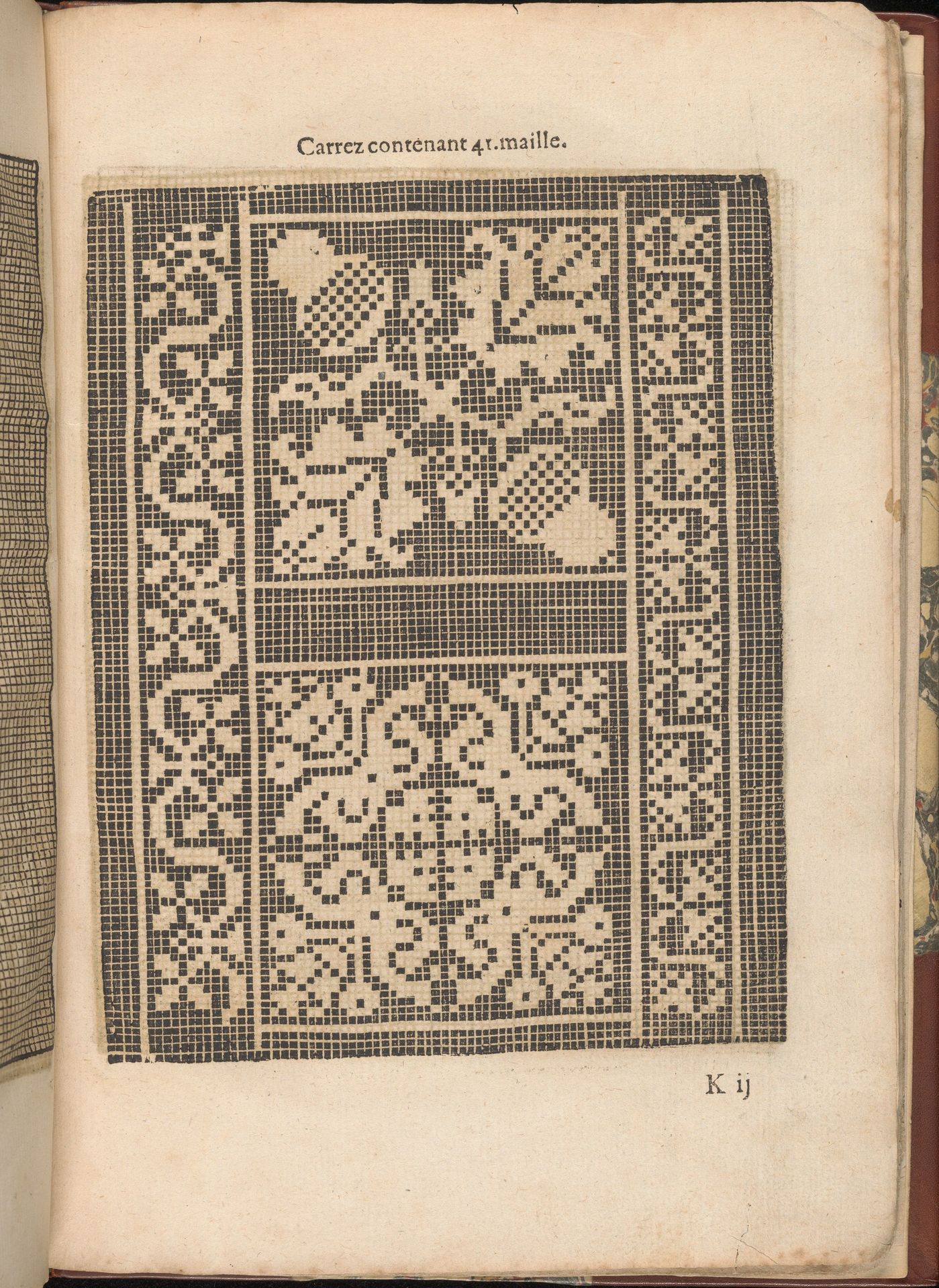 Les Secondes Oeuvres, et Subtiles Inventions De Lingerie du Seigneur Federic de Vinciolo Venitien, page 38 (recto) by Federico de Vinciolo