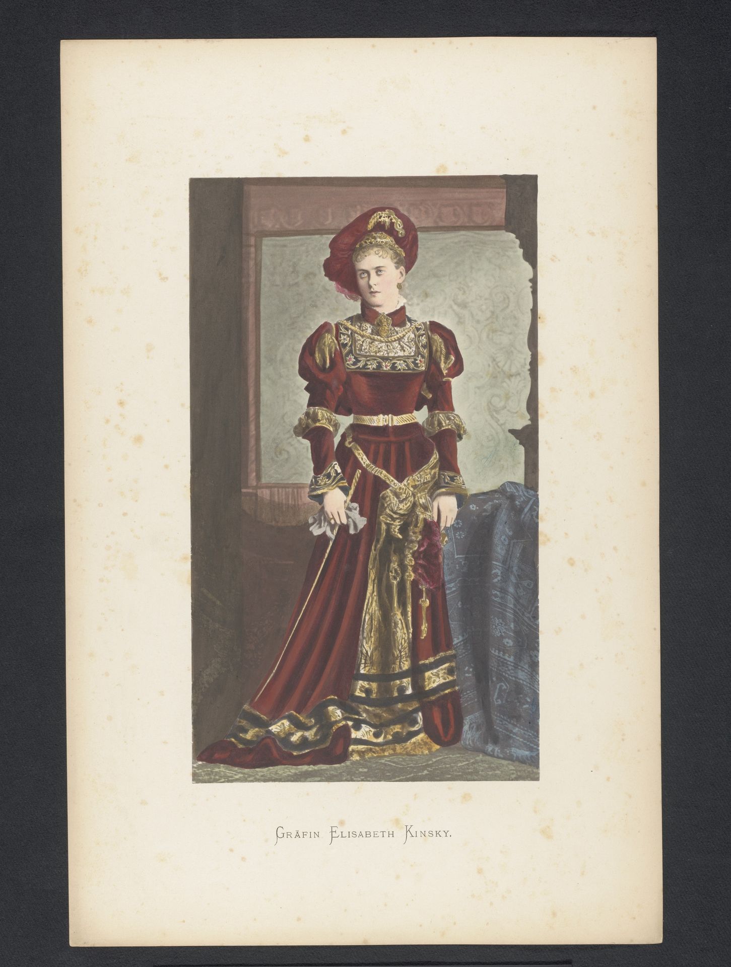 Portret van gravin Elisabeth Kinsky von Wchinitz und Tettau by Anonymous