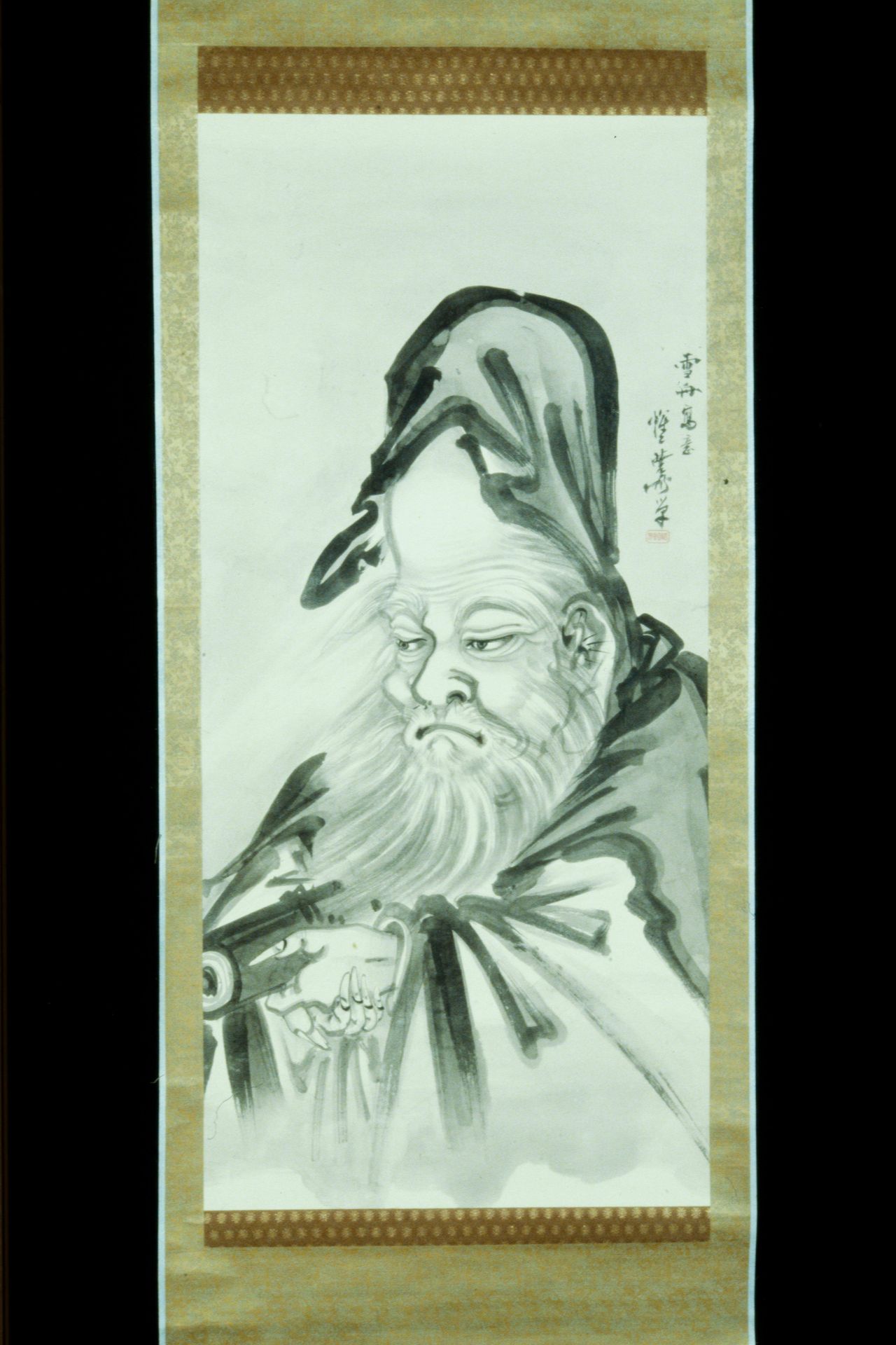 Jurōjin [center of a triptych] by Kawanabe Kyōsai 河鍋暁斎