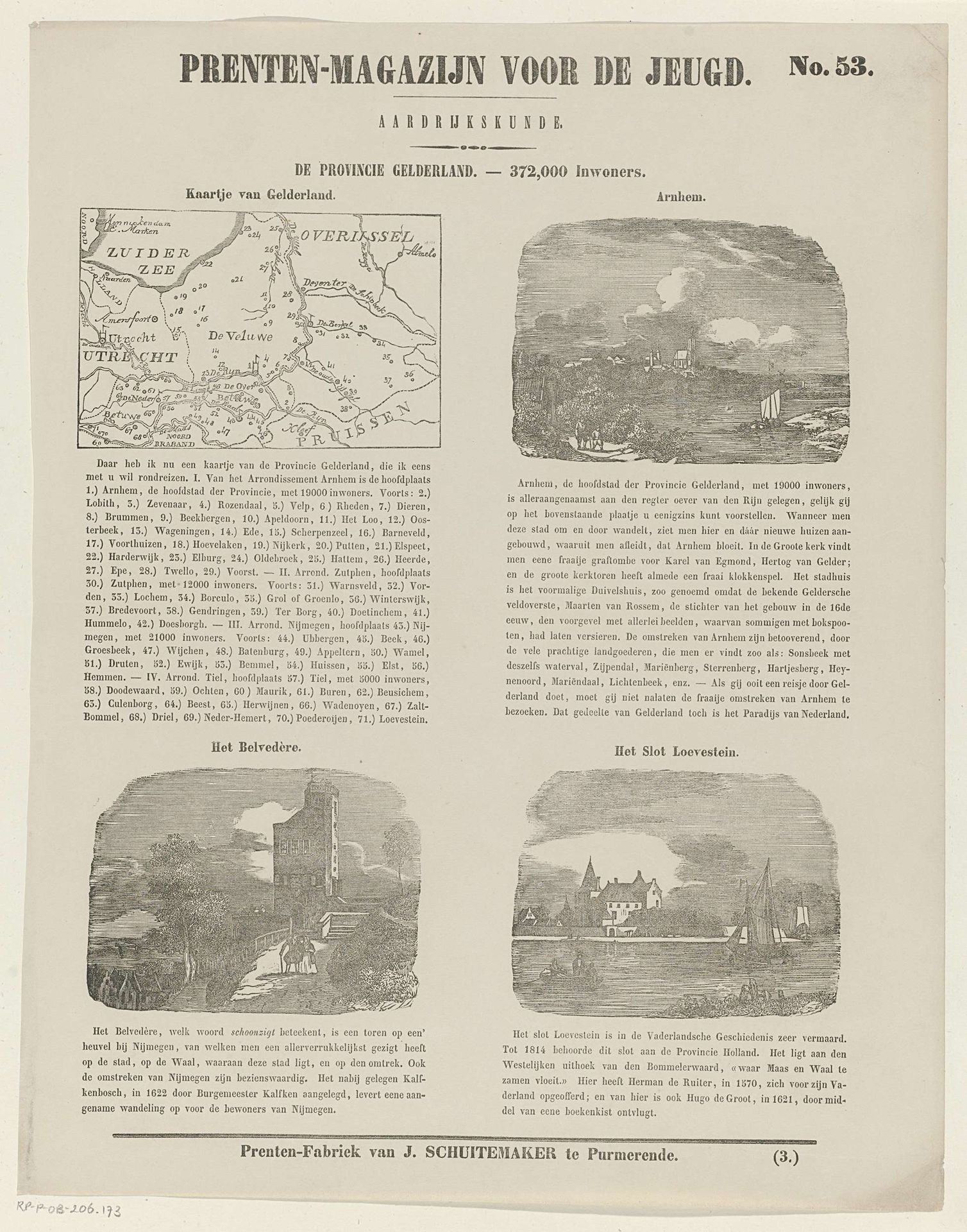 De provincie Gelderland. 372,000 inwoners by Jan Schuitemaker