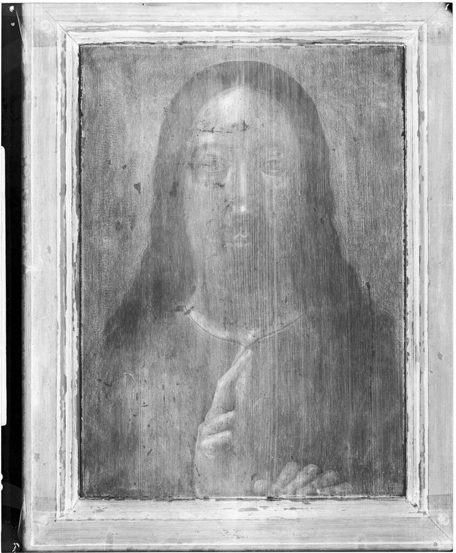 X-radiograph(s) of "Head of Christ" by Artist of original: Hans Memling