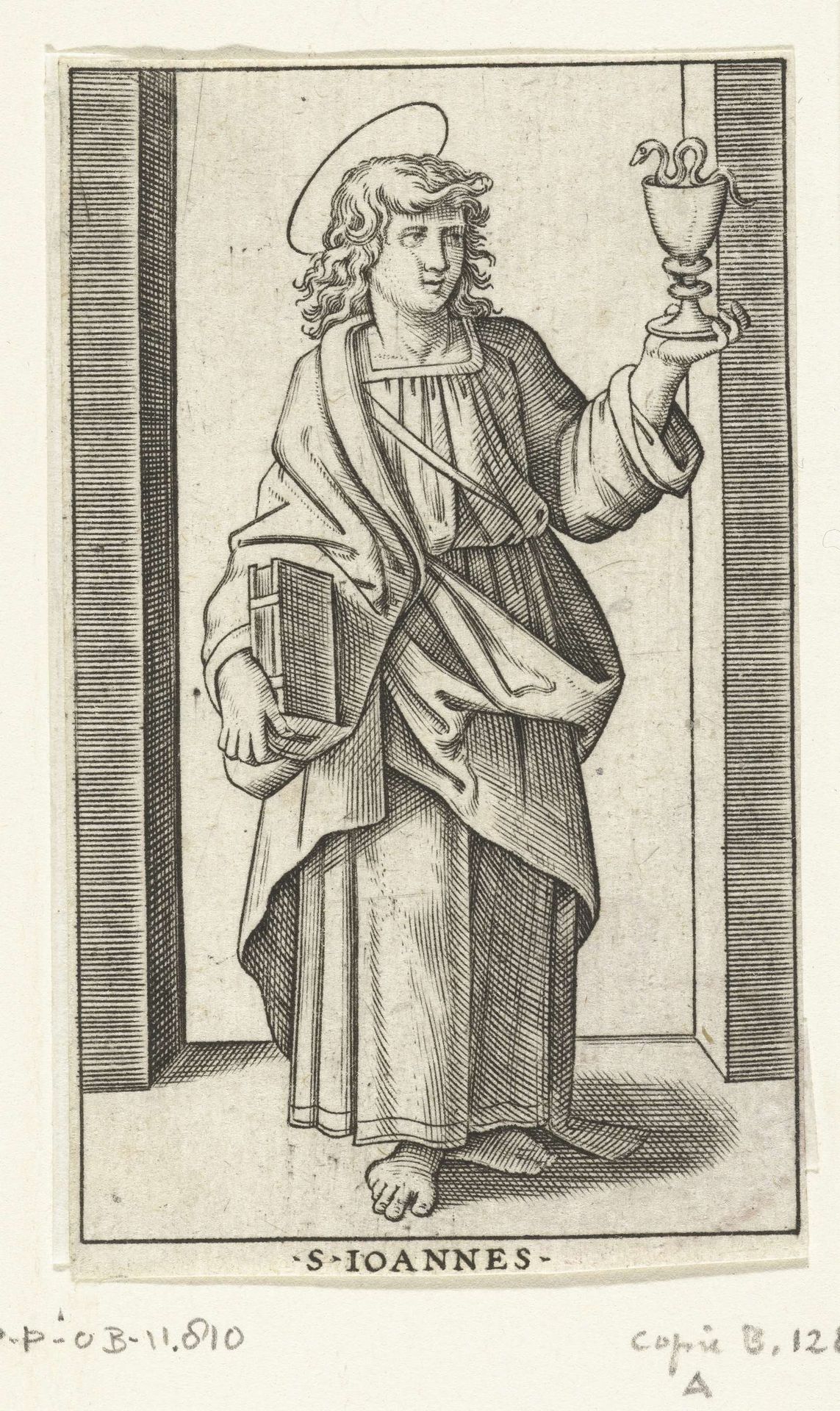 Apostel Johannes de Evangelist met miskelk by Anonymous