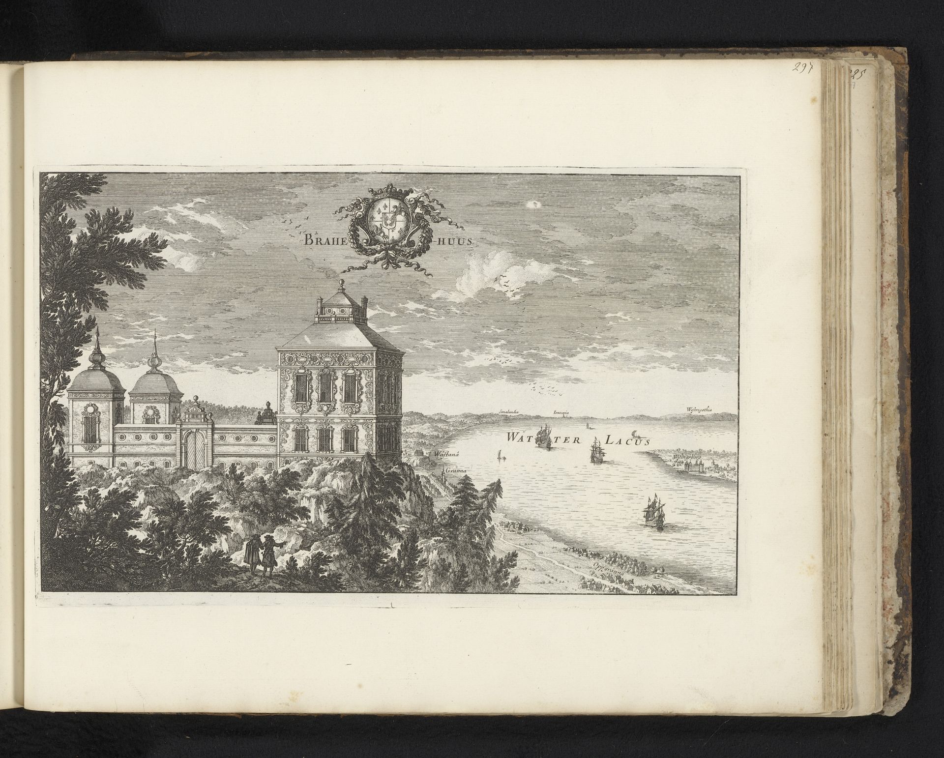 Gezicht op slot Brahehus by Adam Perelle
