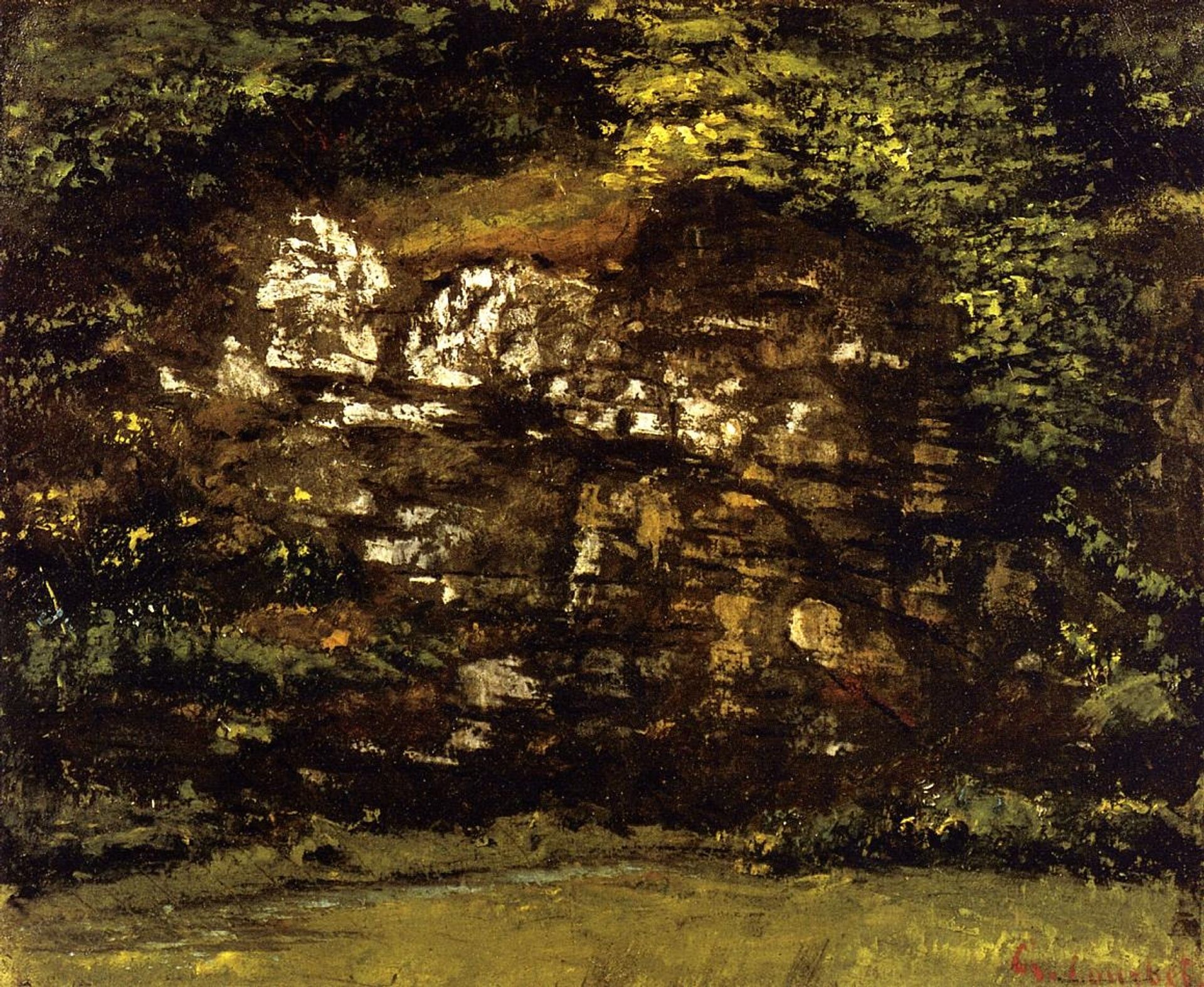 In the Woods by Gustave Courbet