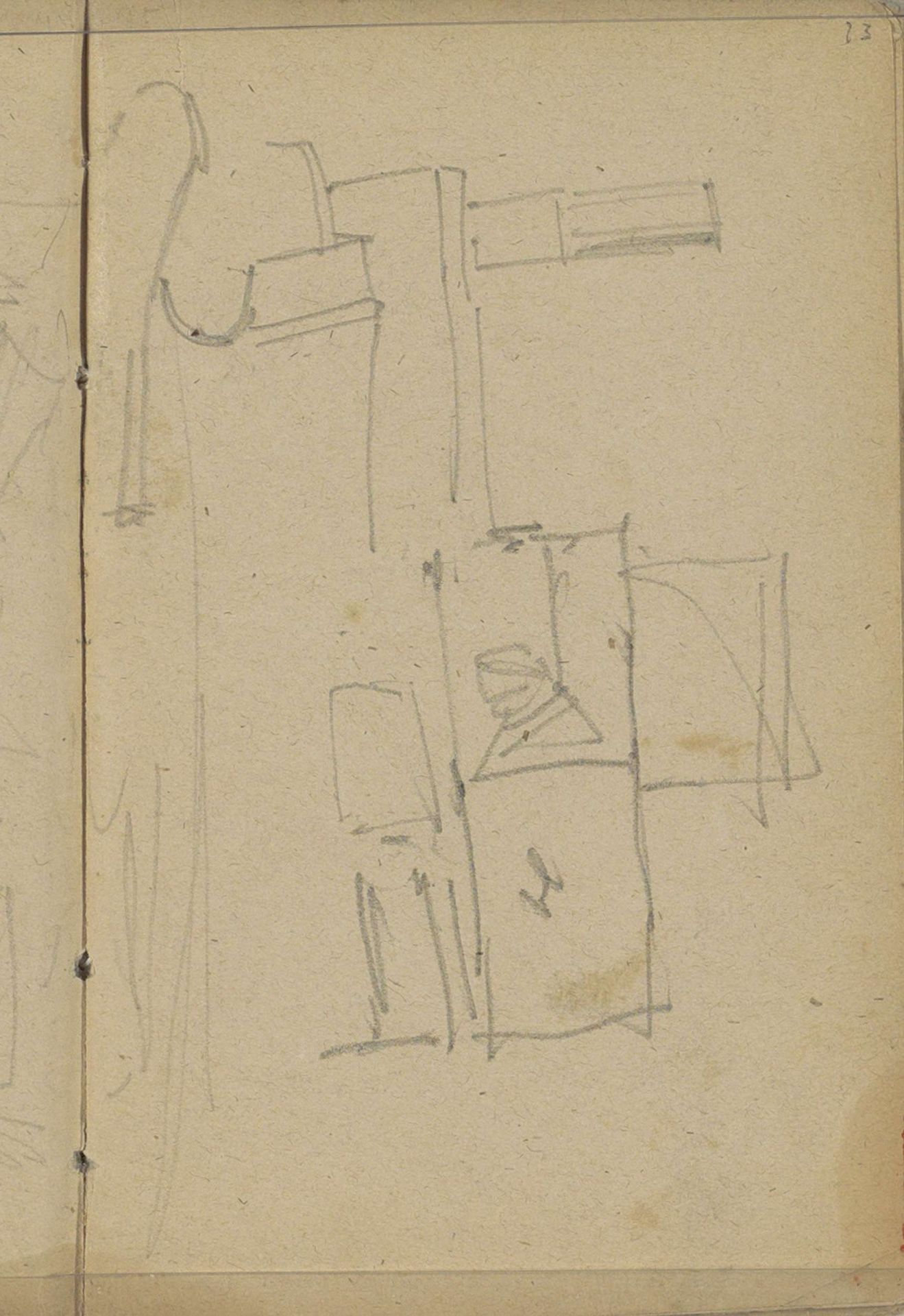 Studie, mogelijk van een boot by George Hendrik Breitner