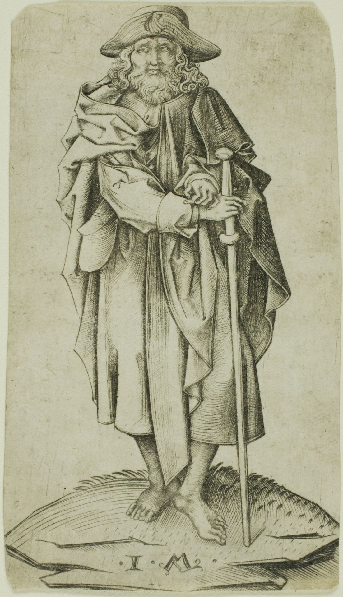 St. James Major, from Christ and the Apostles by Israhel van Meckenem