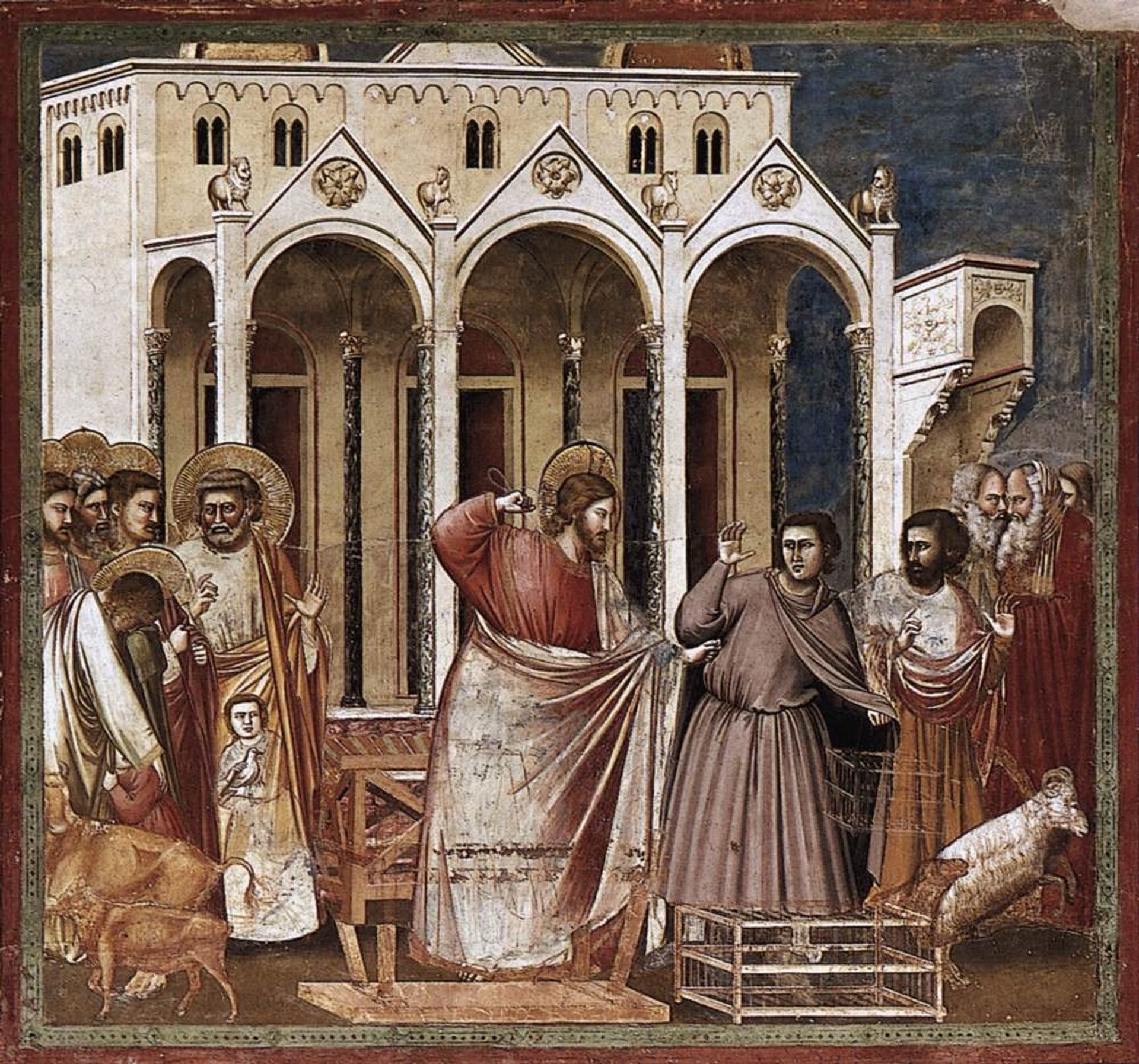 Expulsion of the Money-changers by Giotto