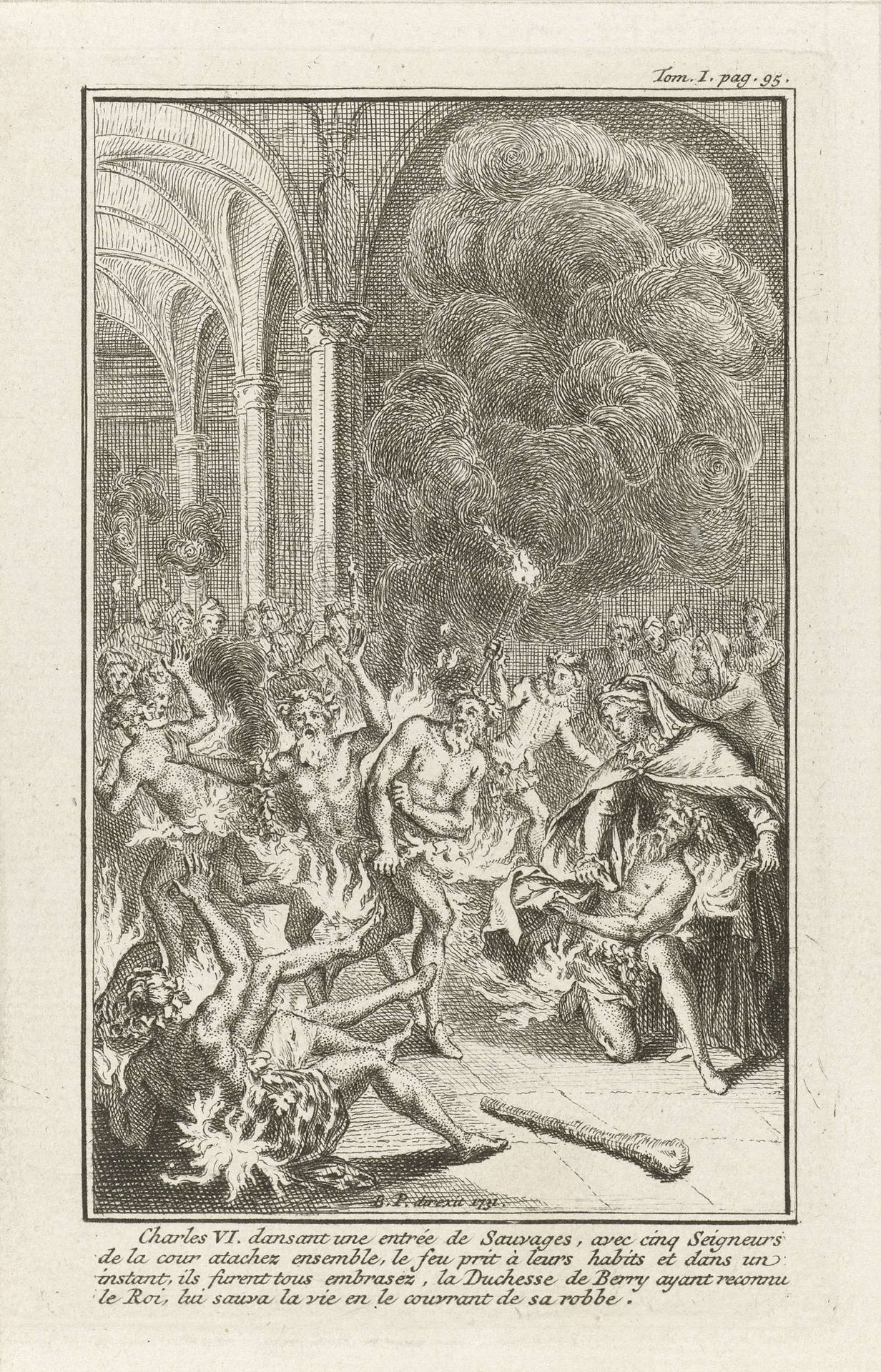 Bal des Ardents by Bernard Picart