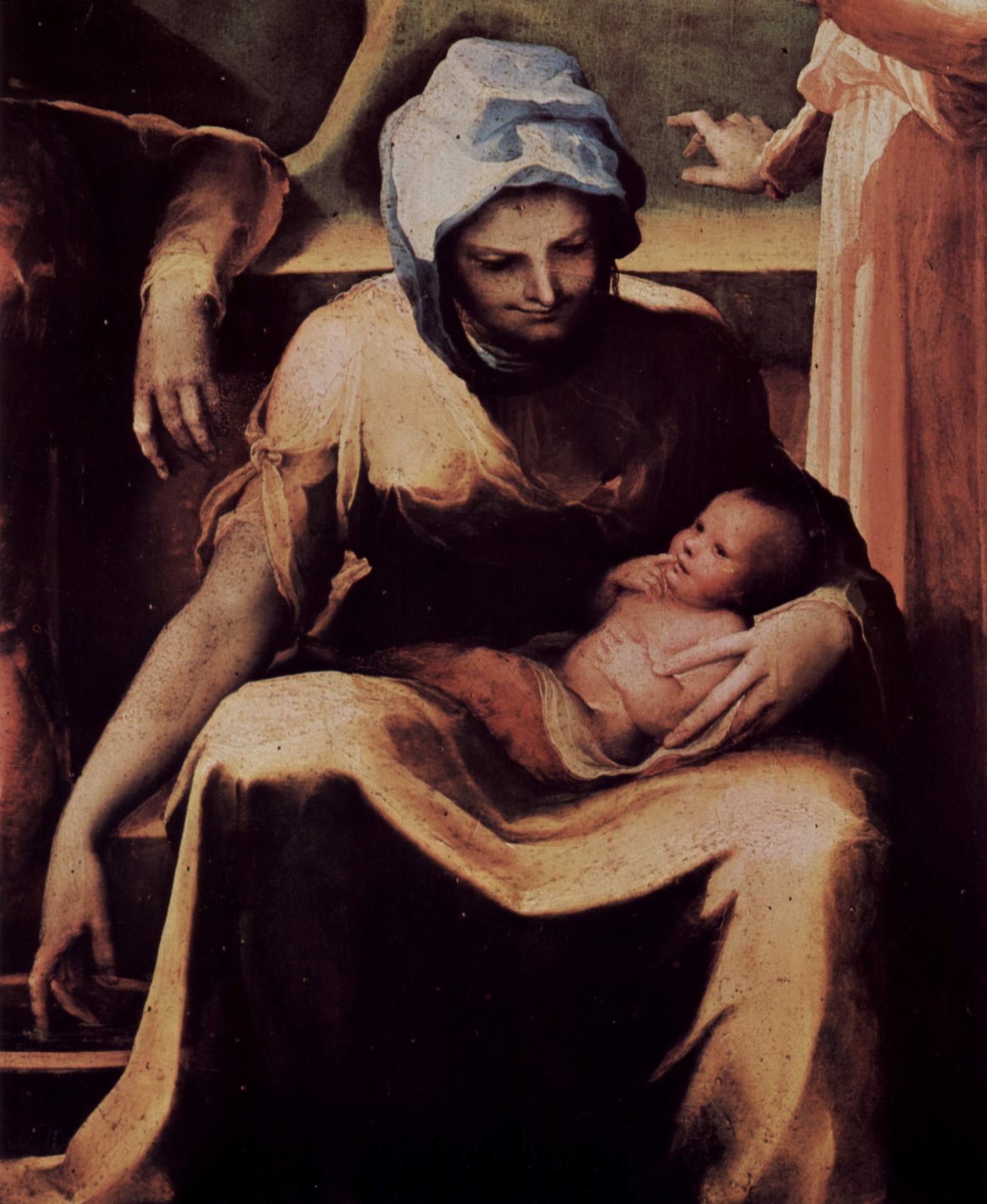 Birth of the Virgin (detail) by Domenico Beccafumi