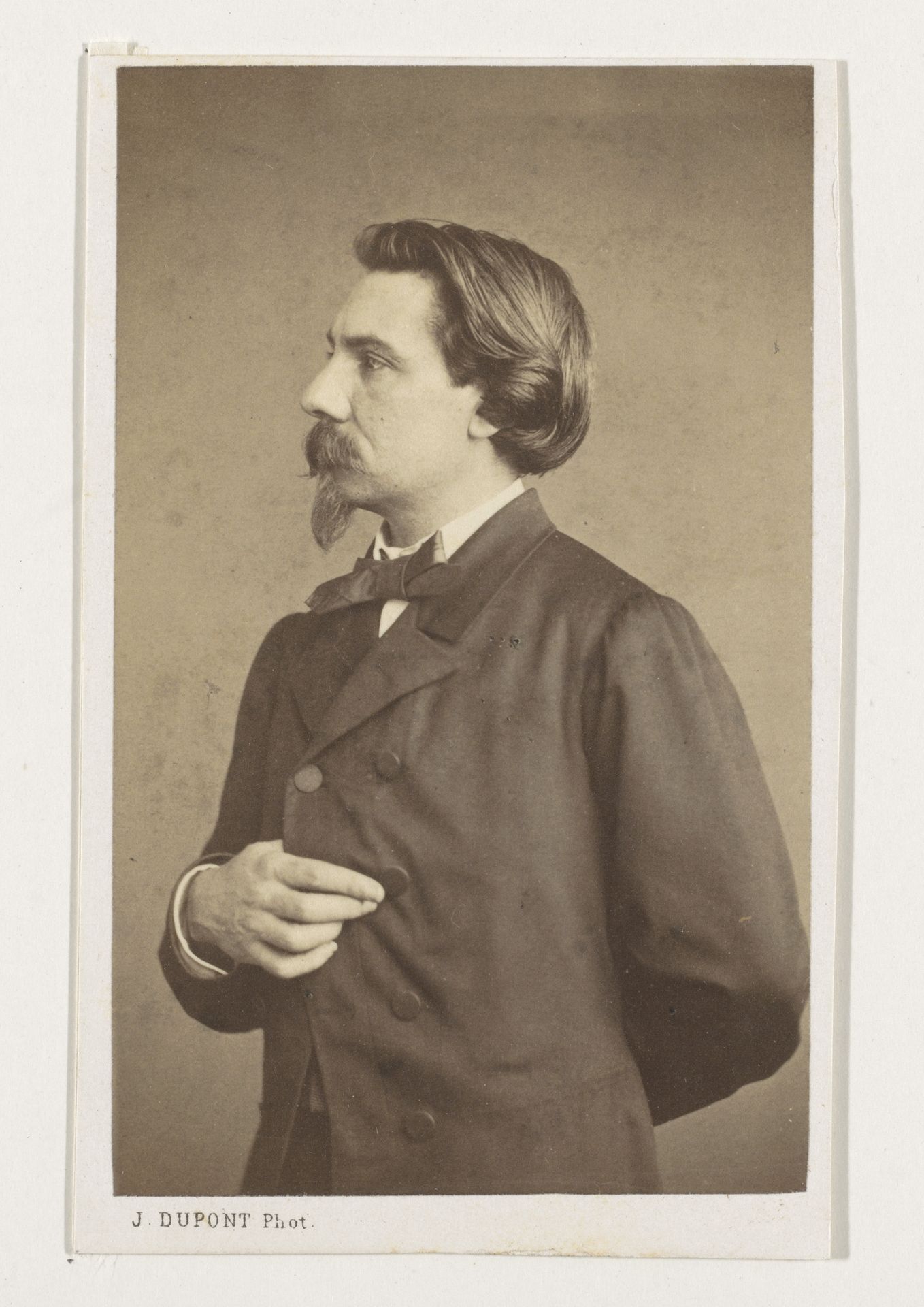 Portret van de schilder Henri Jacques Bource, halffiguur by Joseph Dupont