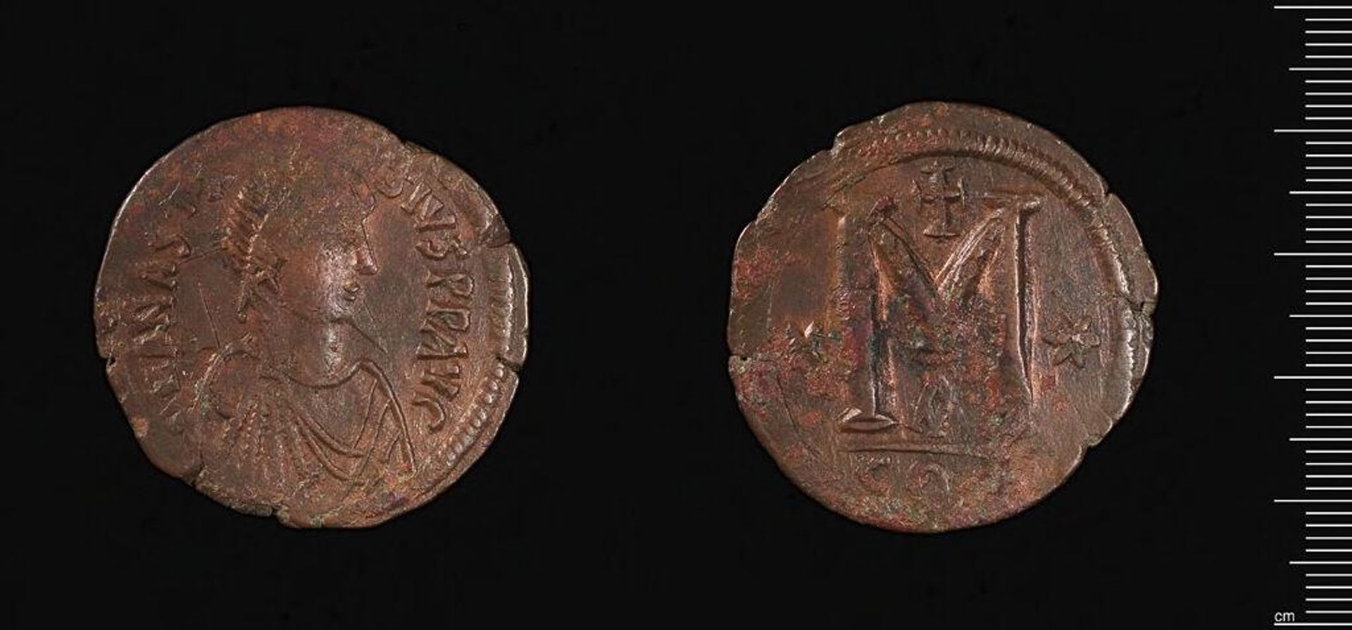 Large Follis of Anastasios I, Constantinople by Anastasios I