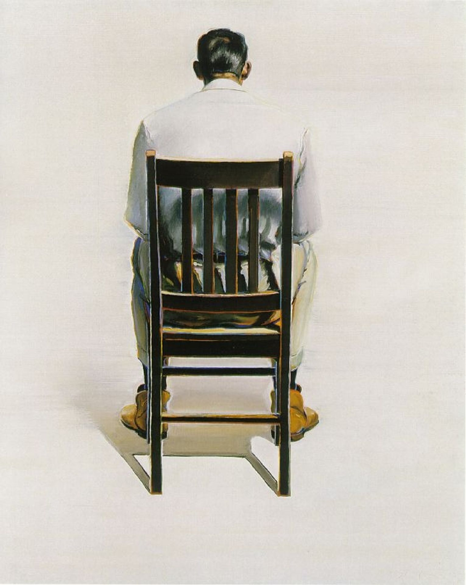 Man Sitting - Back View by Wayne Thiebaud