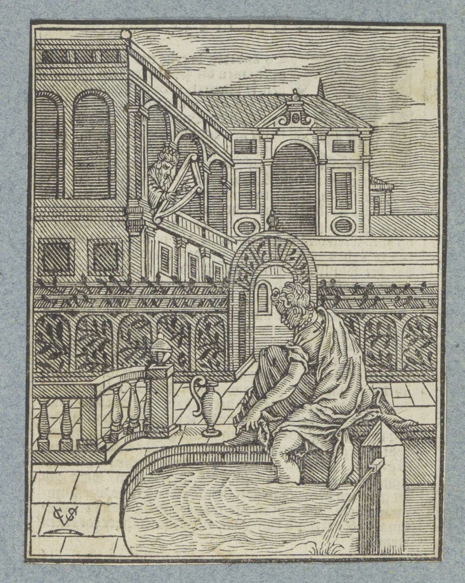 David en Batseba by Christoffel van (II) Sichem