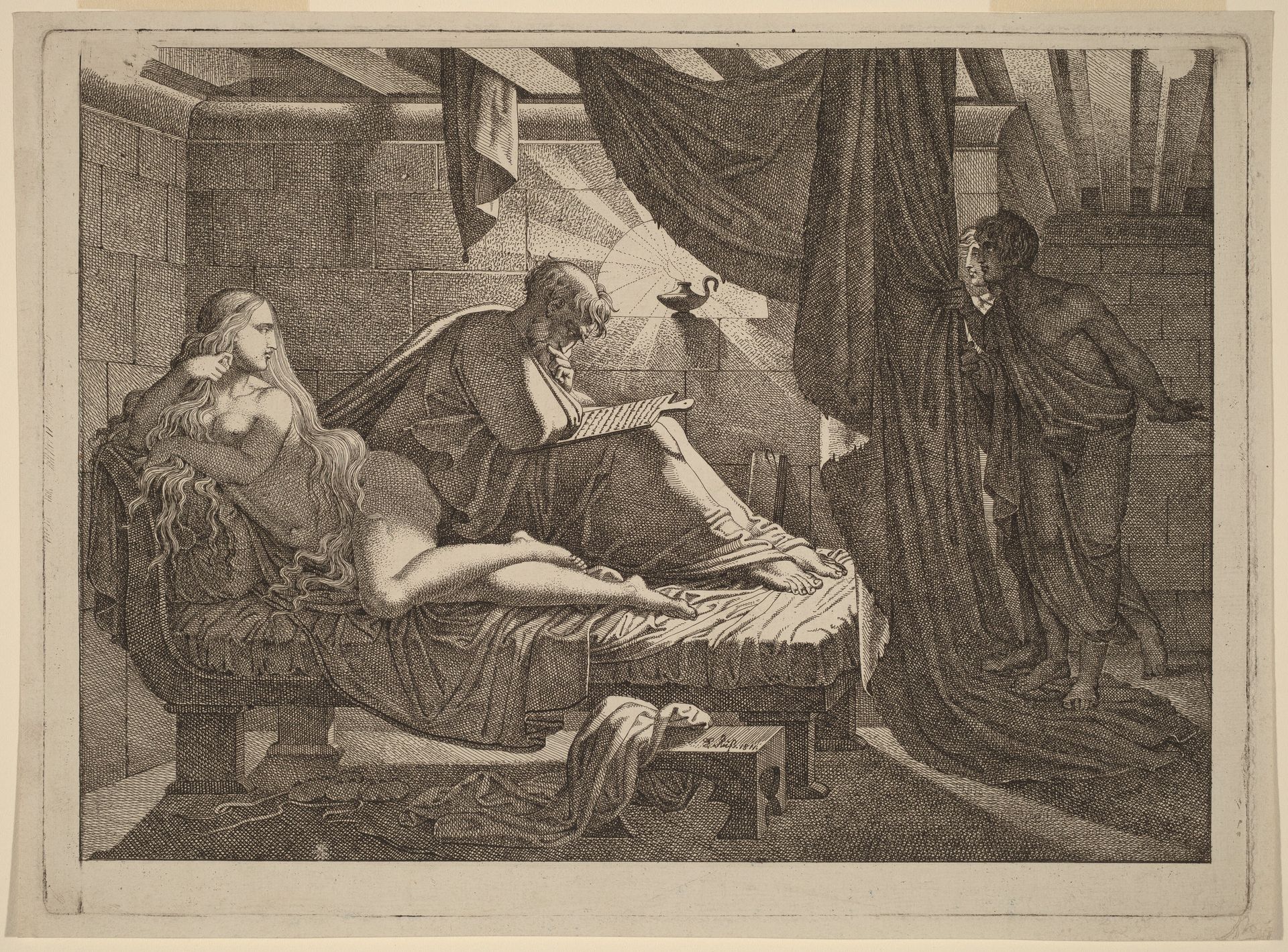 Xenocrates and Phryne by Carl Russ