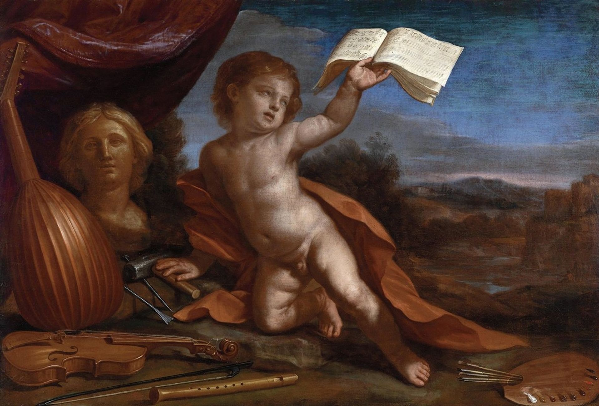 L’amore virtuoso by Guercino