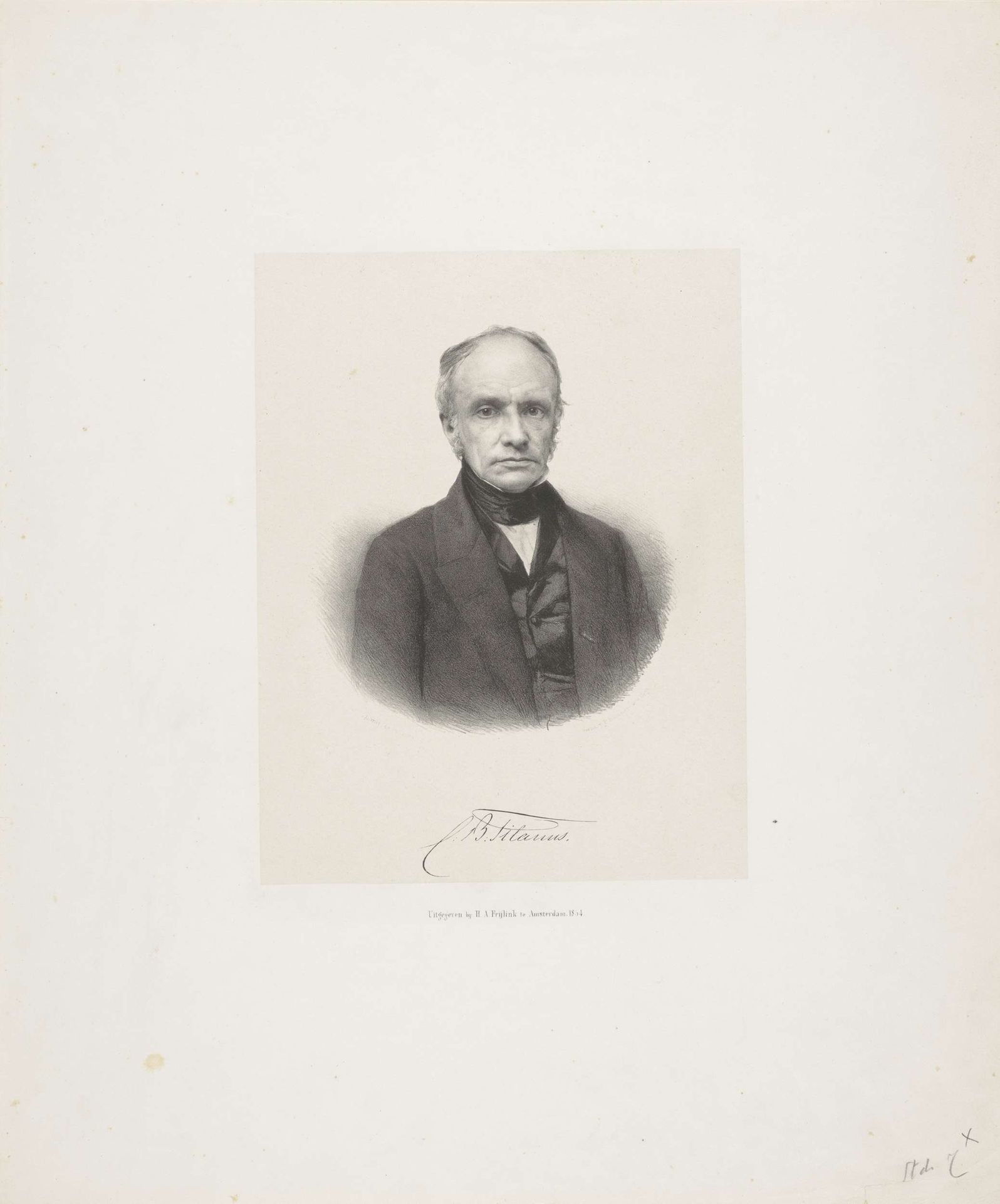 Portret van Christiaan Bernhard Tilanus by Adrianus Johannes Ehnle