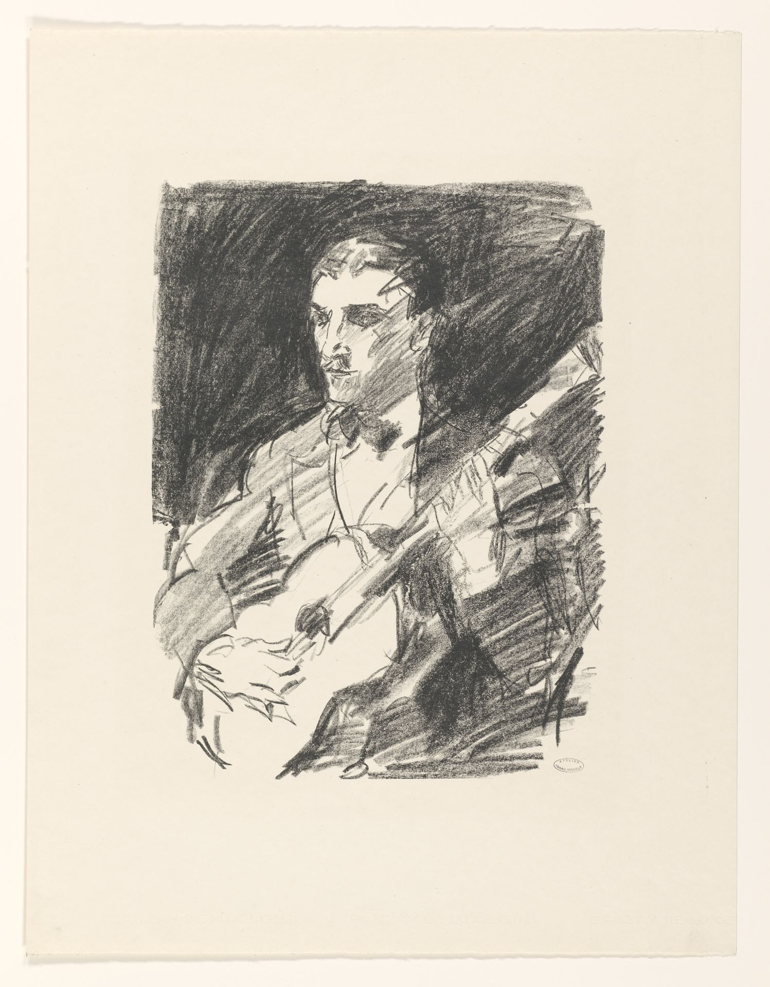Gitaarspeler by Isaac Israels
