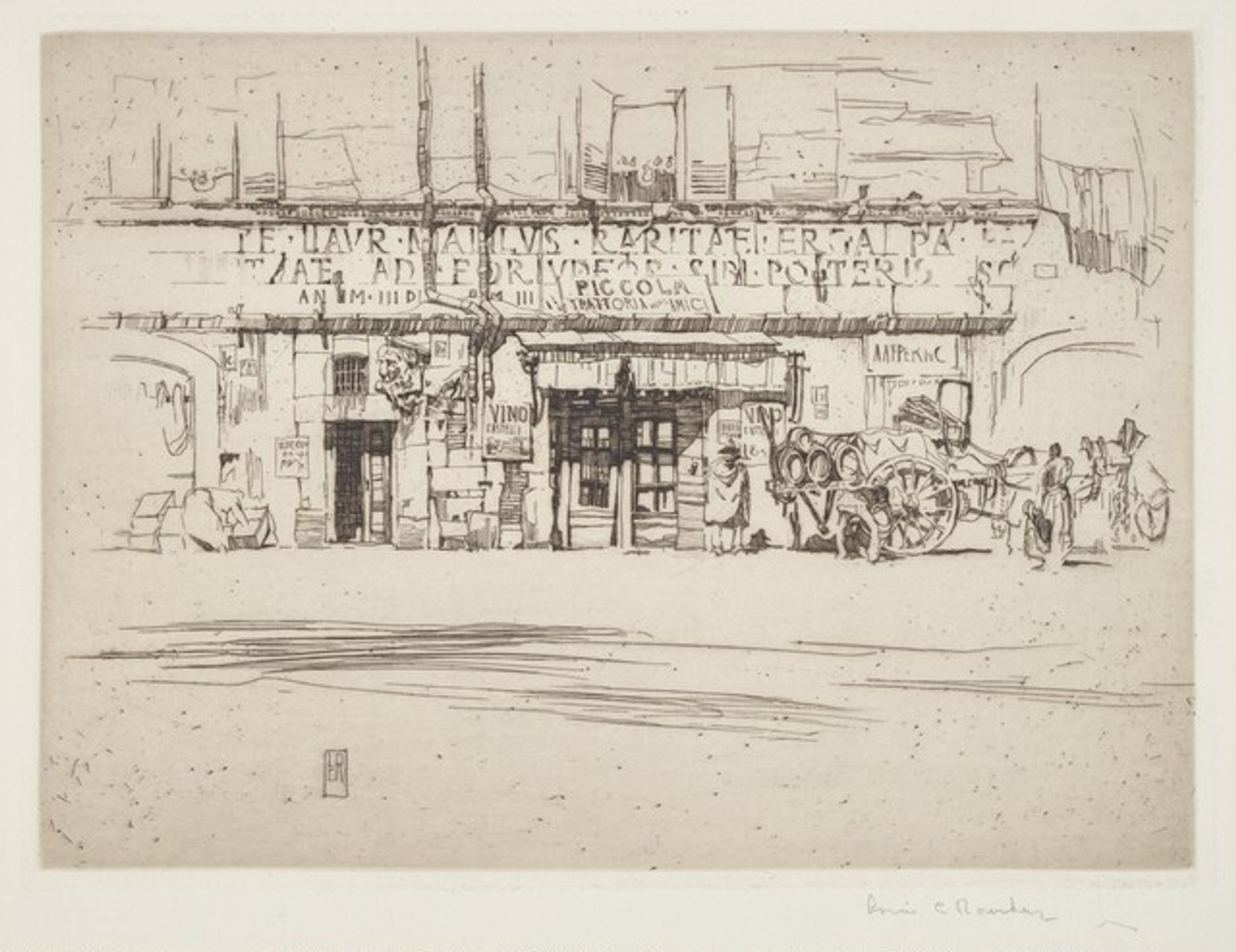 Little Wine Shop, Rome by Louis Conrad Rosenberg