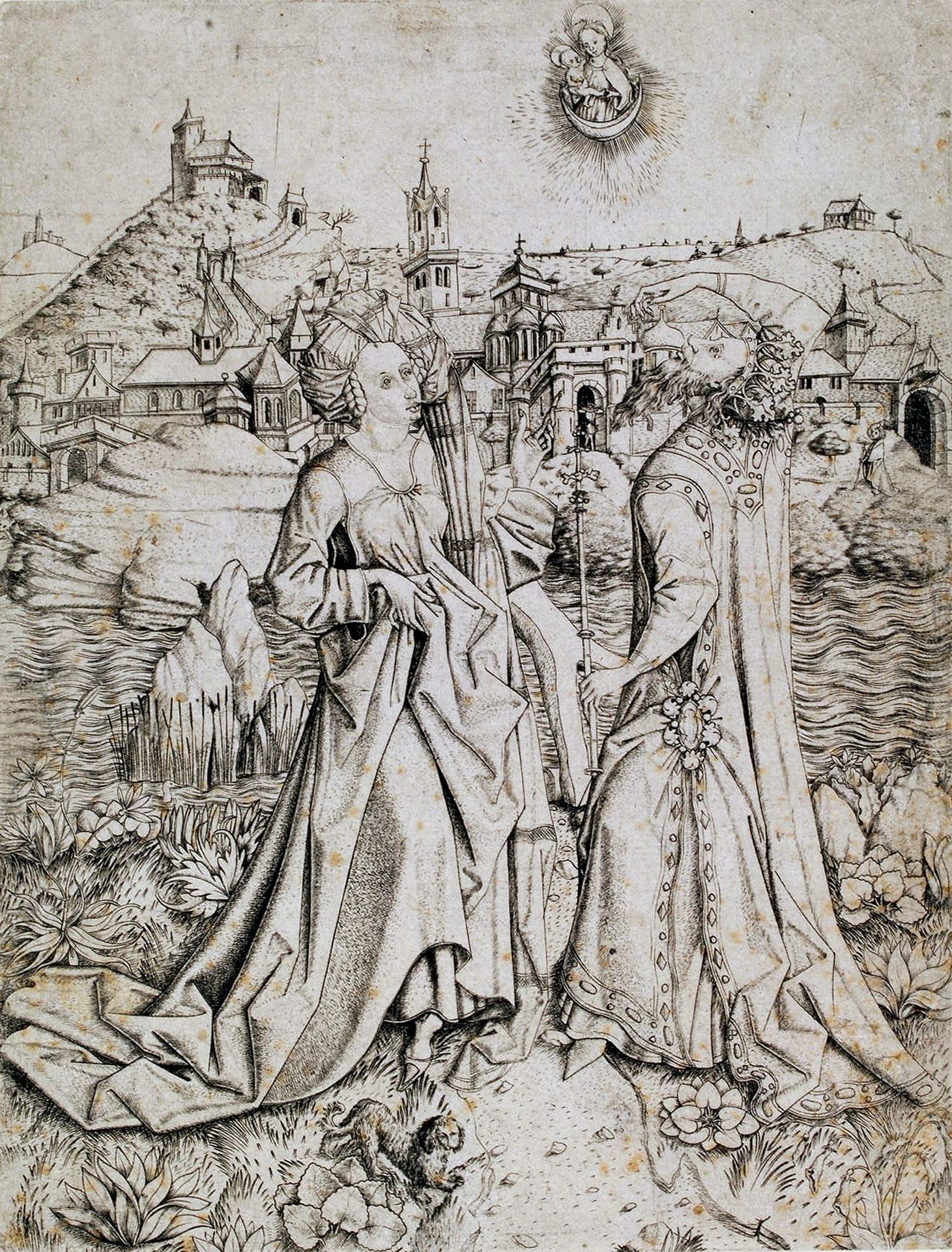 The Tiburtine Sibyl and Emperor Augustus by Anonymous