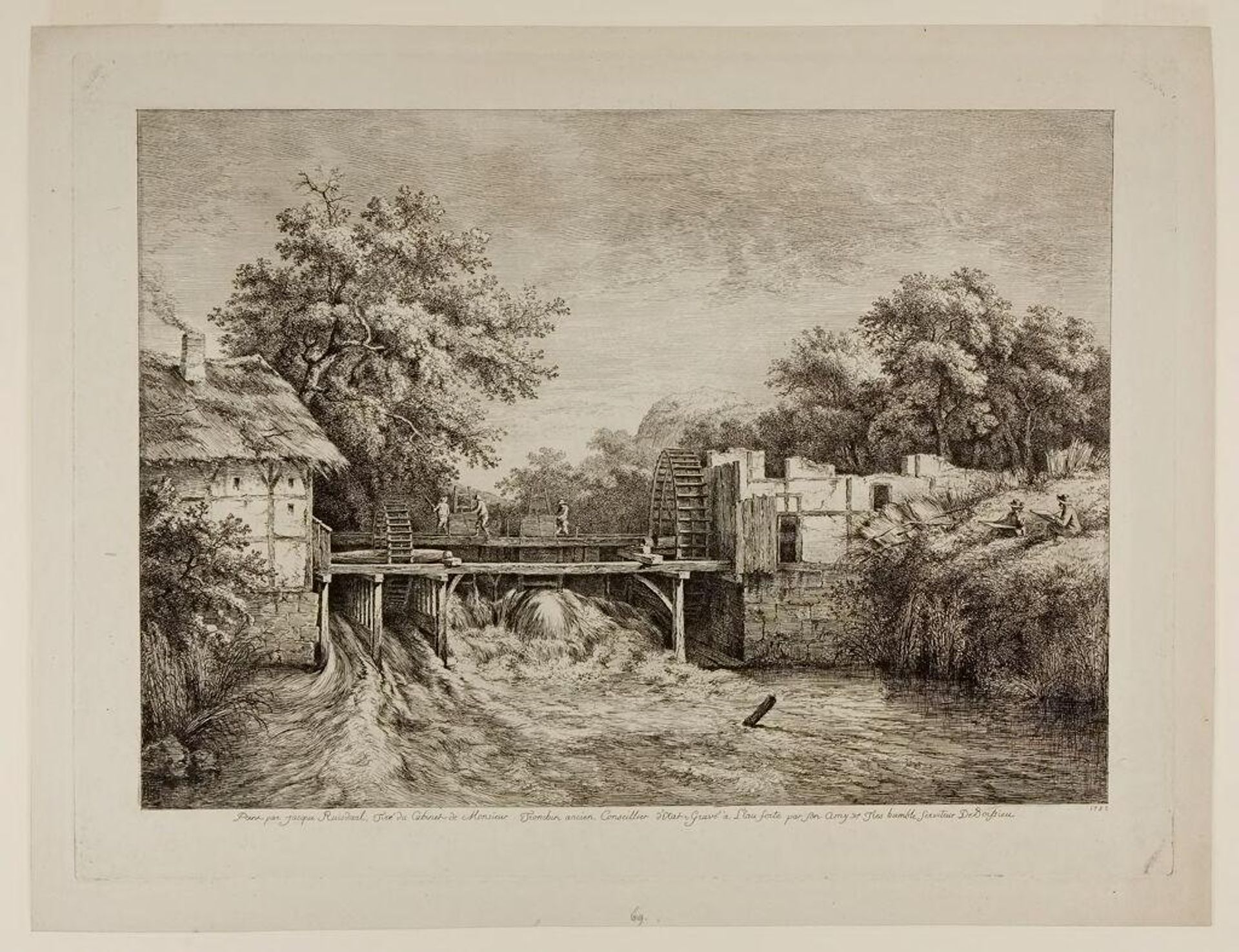 The Water-Mill by Jean Jacques de Boissieu