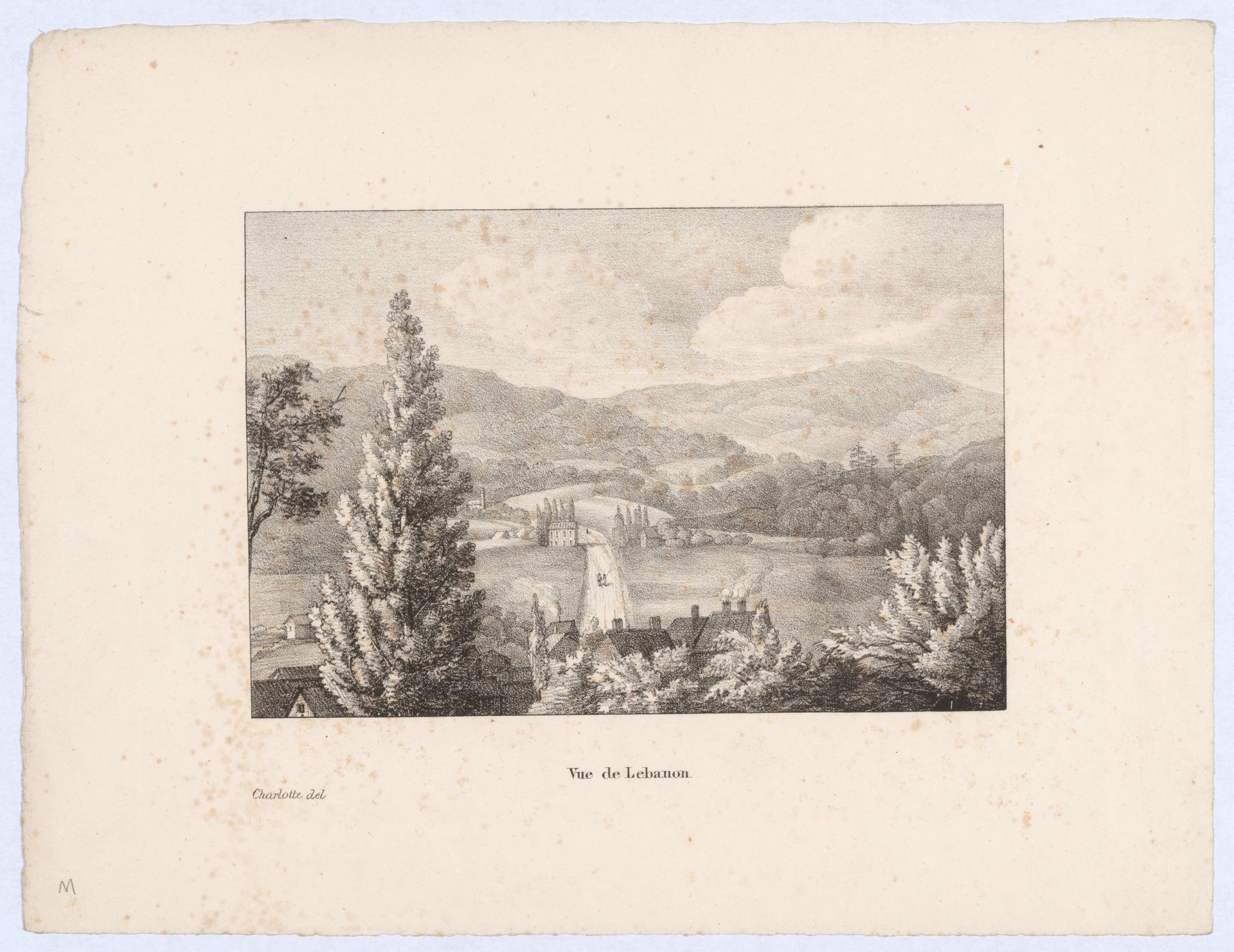 Vue de Lebanon by Charlotte Bonaparte