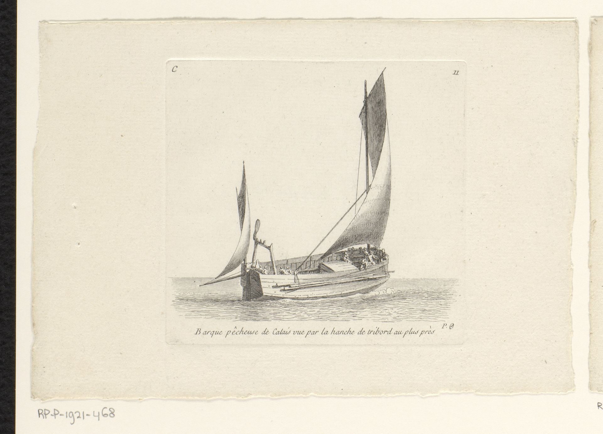 Visserssloep uit Calais by Pierre Ozanne