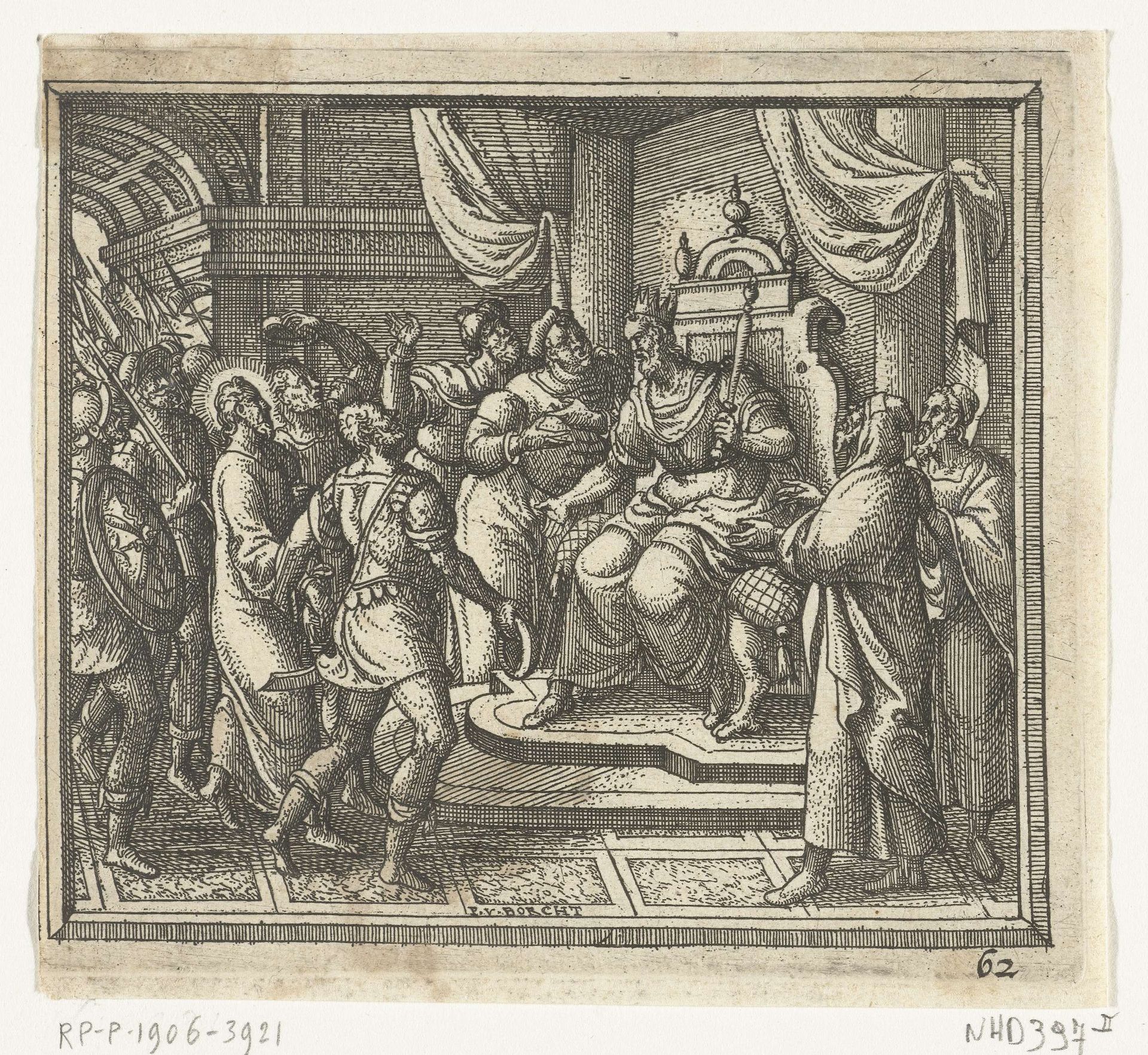 Christus voor Herodes by Pieter van der (I) Borcht