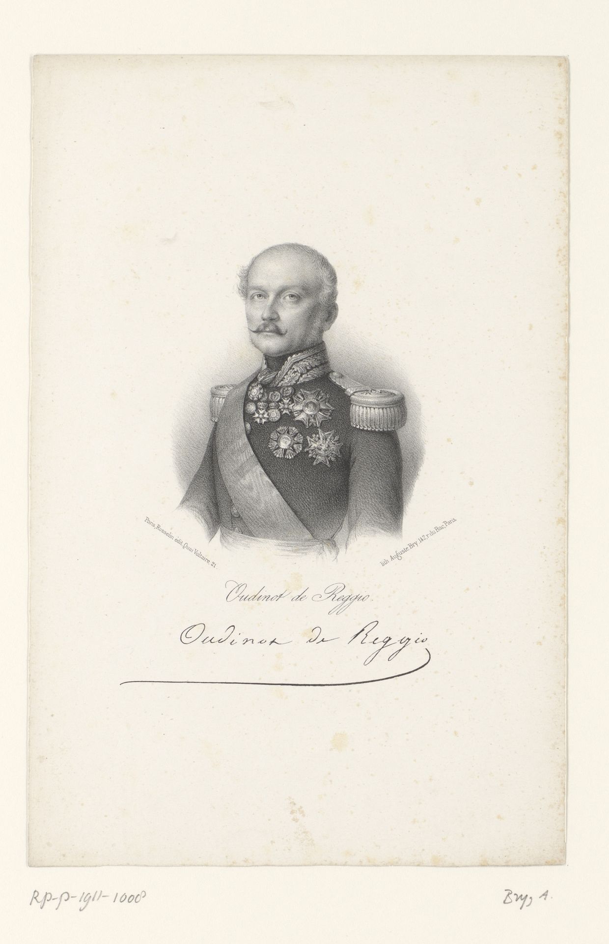 Portret van generaal Nicolas Oudinot, hertog van Reggio by Auguste Bry