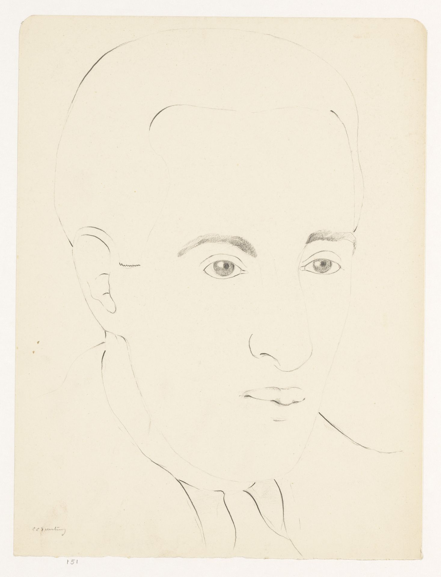 Zelfportret by Cor van Teeseling