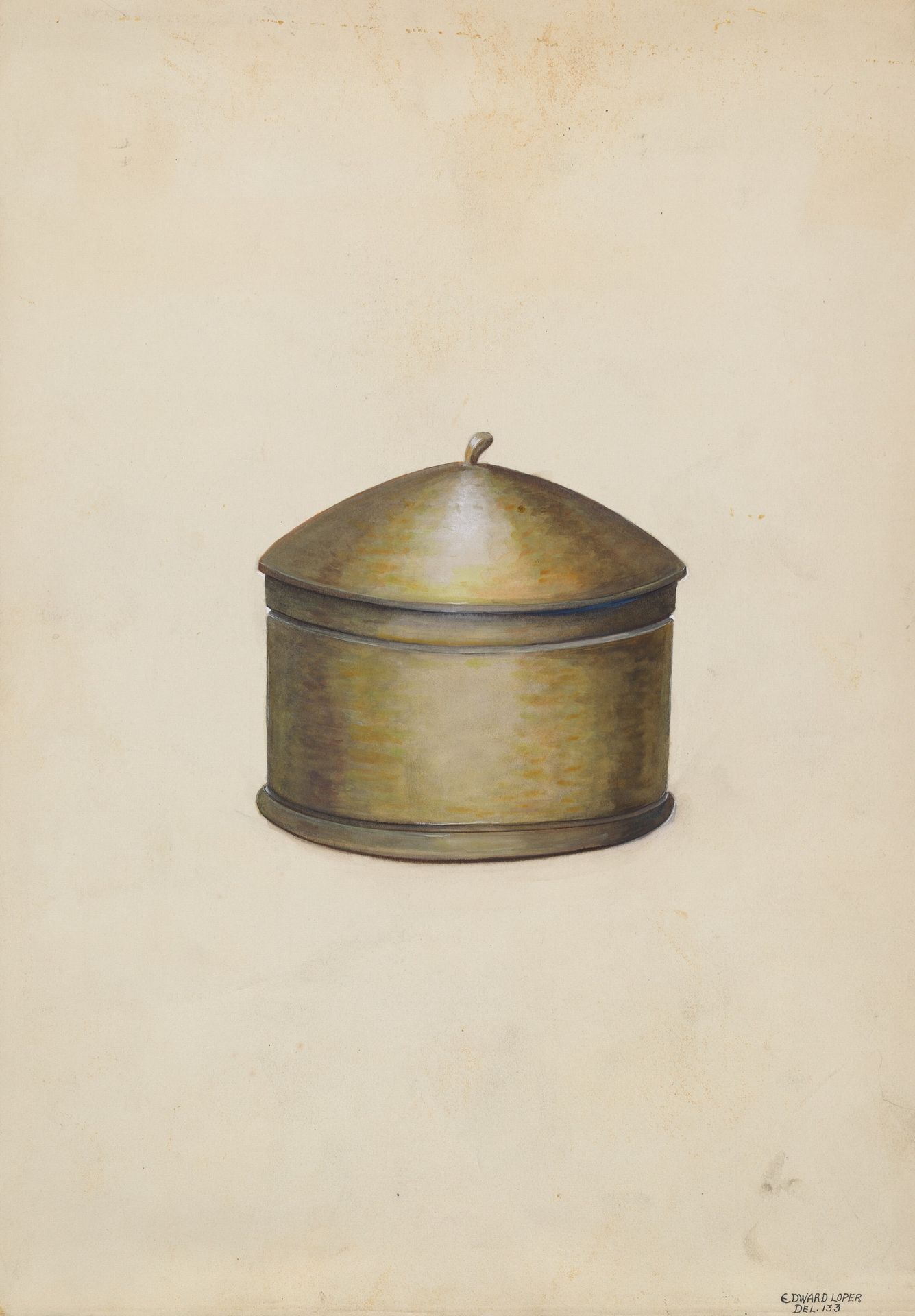 Wooden Sugar Bowl by Edward L. Loper