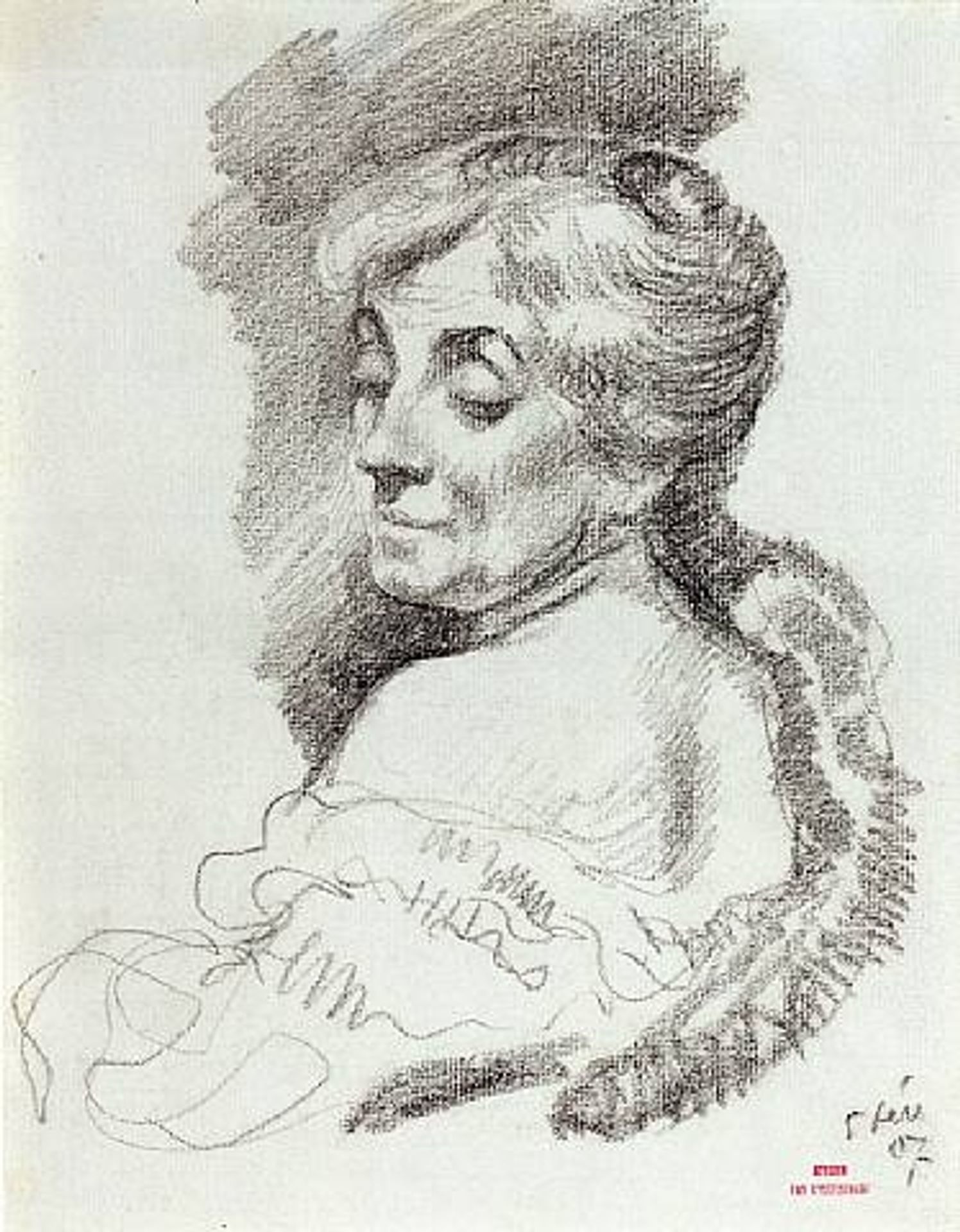Portrait of Mme Van Rysselberghe by Theo van Rysselberghe