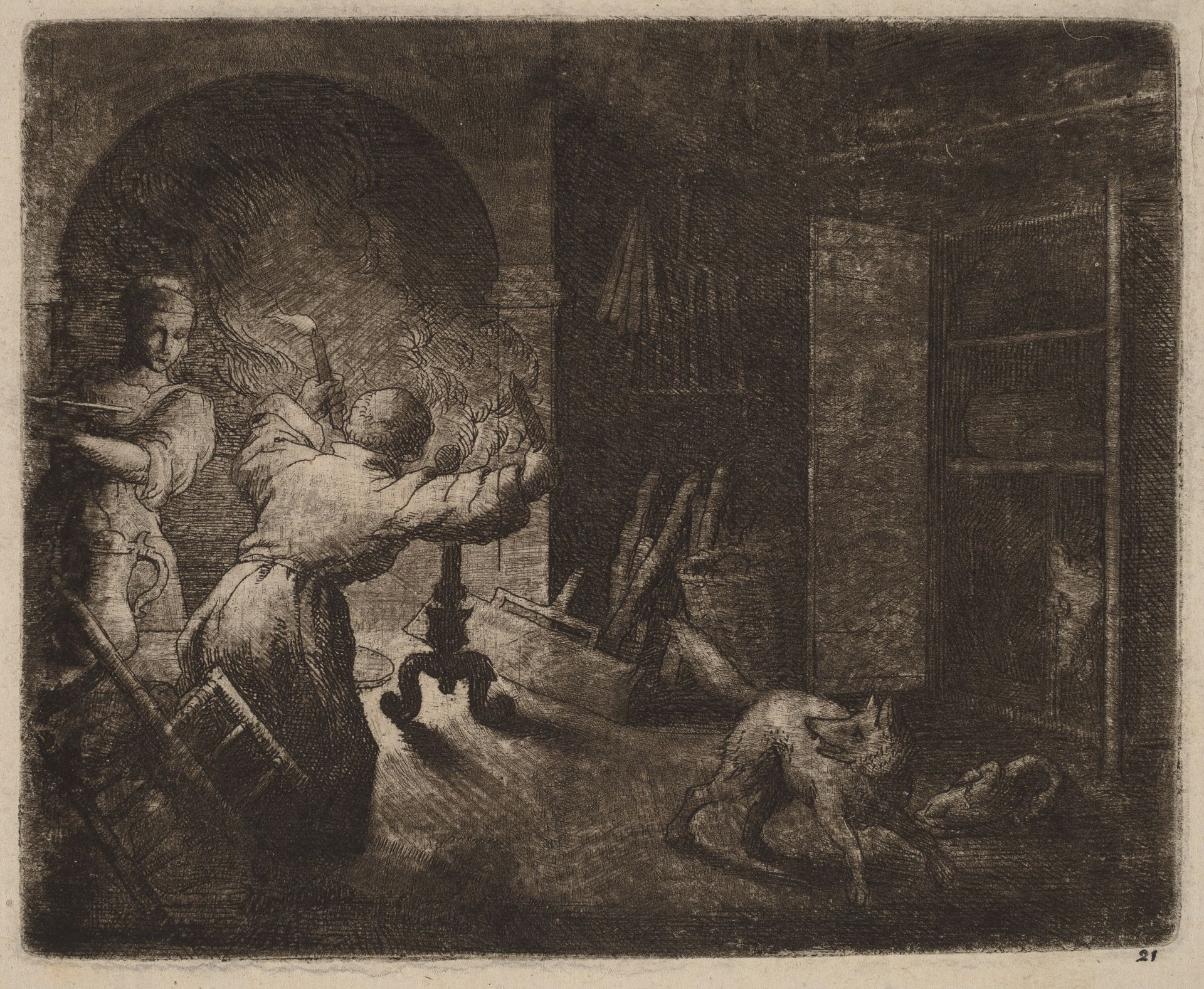 Reynard Steals a Capon from the Pastor by Allart van Everdingen