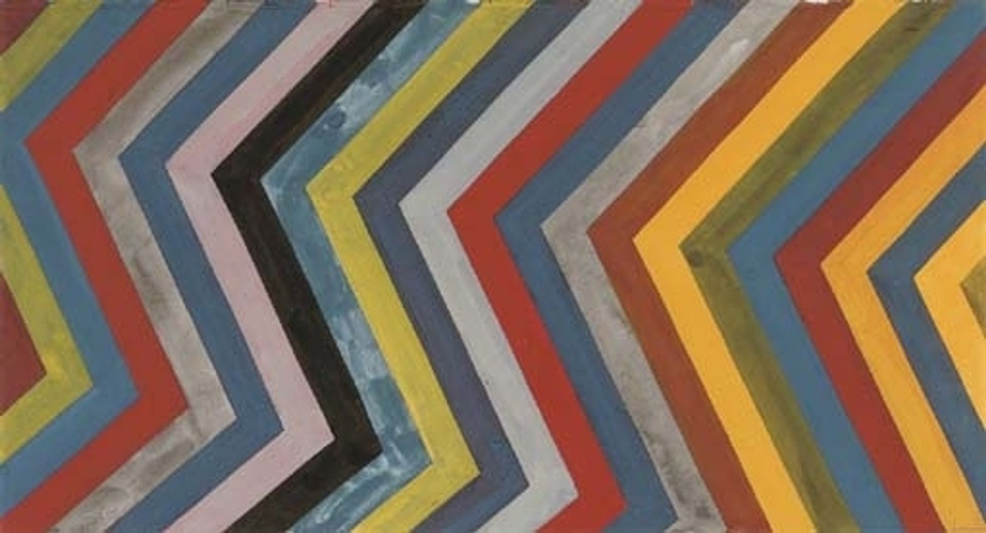 Irregular Bands with Colors Superimposed by Sol LeWitt