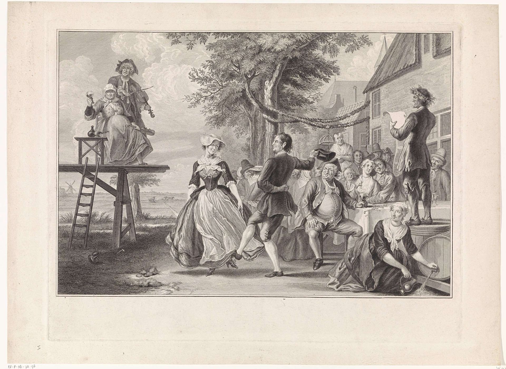 Bruiloft van Cloris en Roosje by Pieter Tanjé