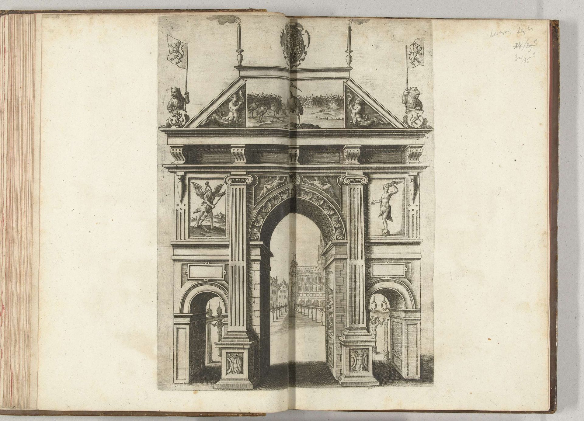 Triomfpoort met de kraanvogel, 1594 by Anonymous