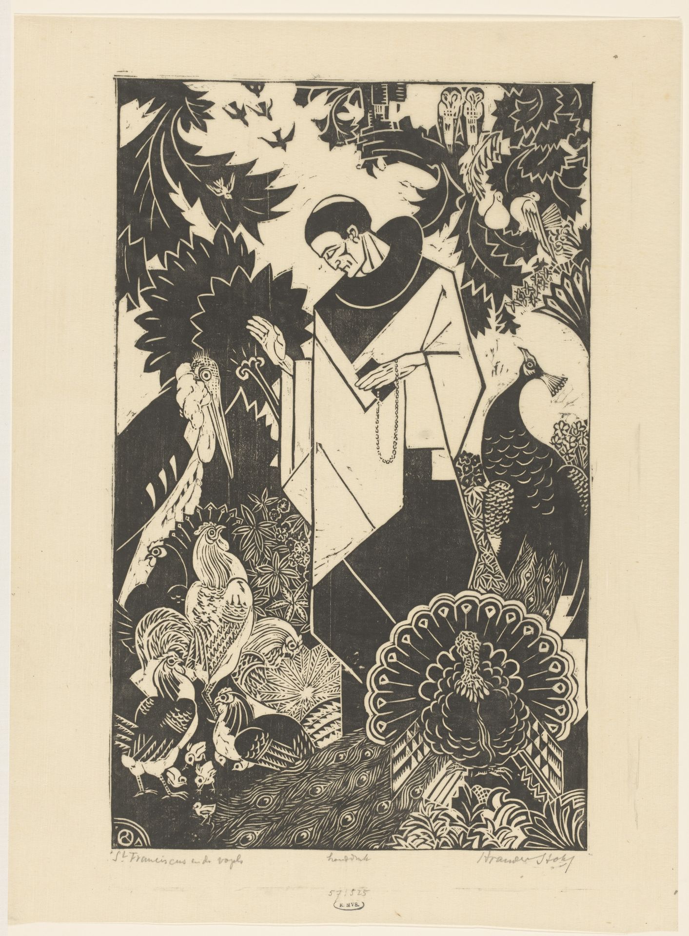 St. Franciscus en de vogels by Henri van der Stok