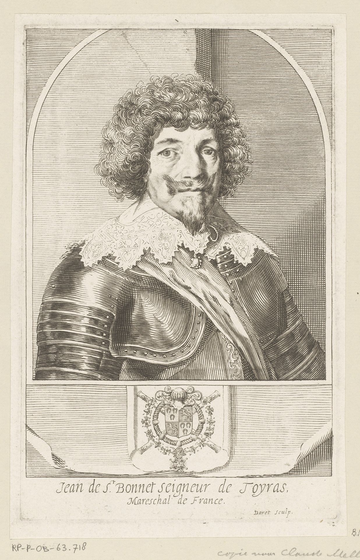Portret van Jean Caylar d'Anduze de Saint-Bonnet by Pierre Daret