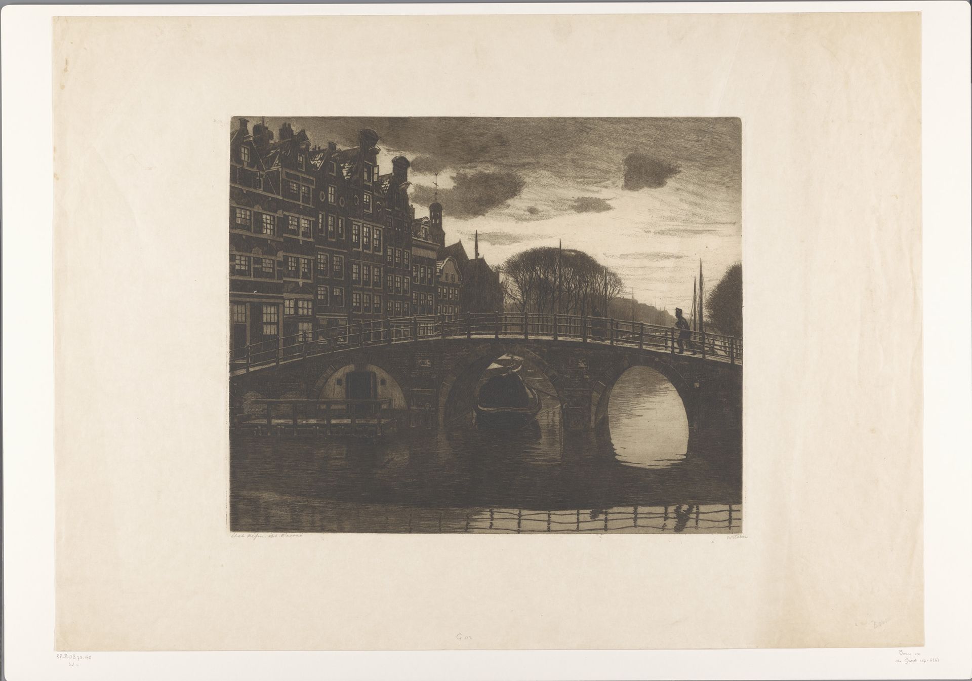 Brouwersgracht te Amsterdam by Willem Witsen