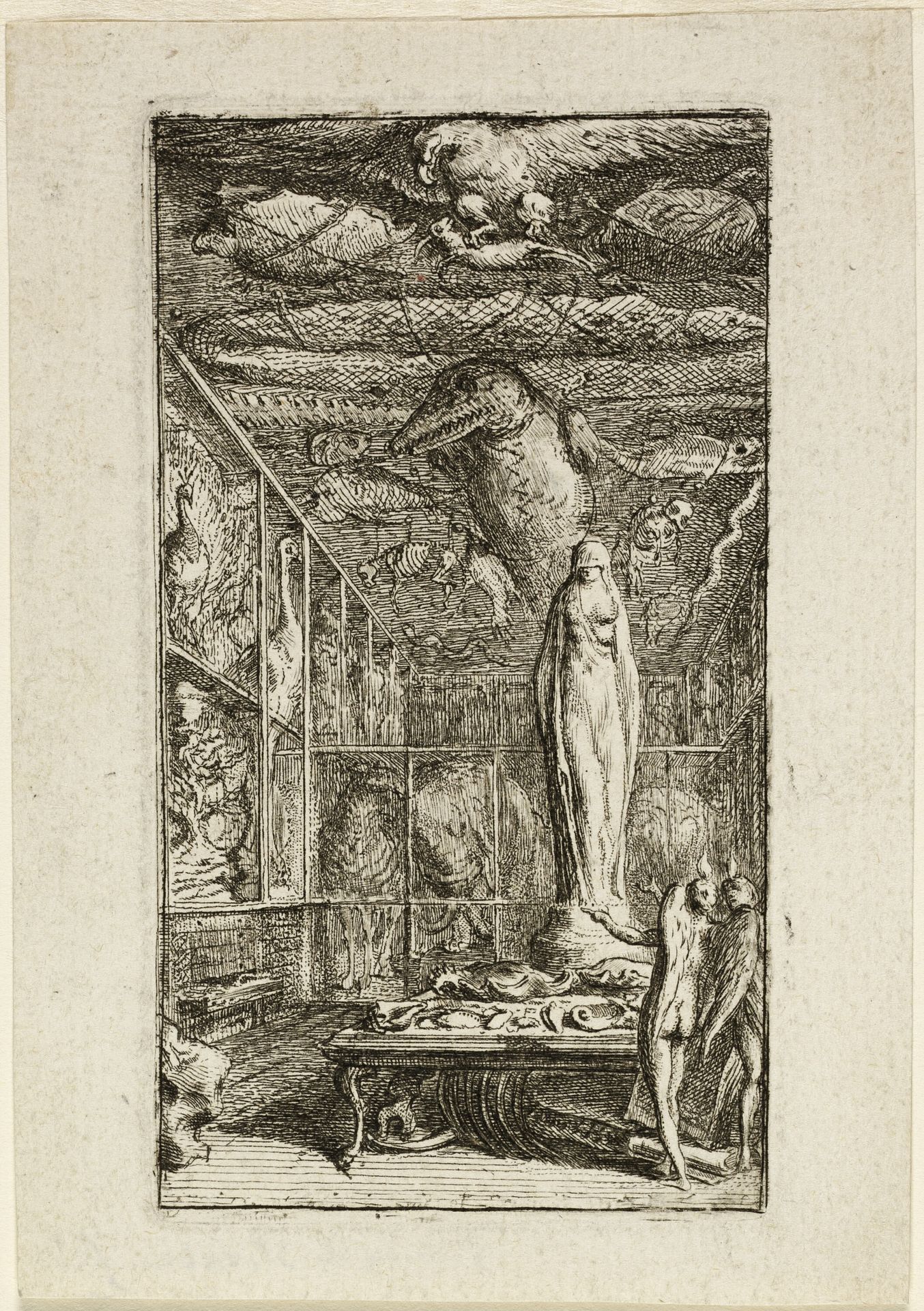 Frontispiece for Almanach Historico-Physique by Gabriel de Saint-Aubin