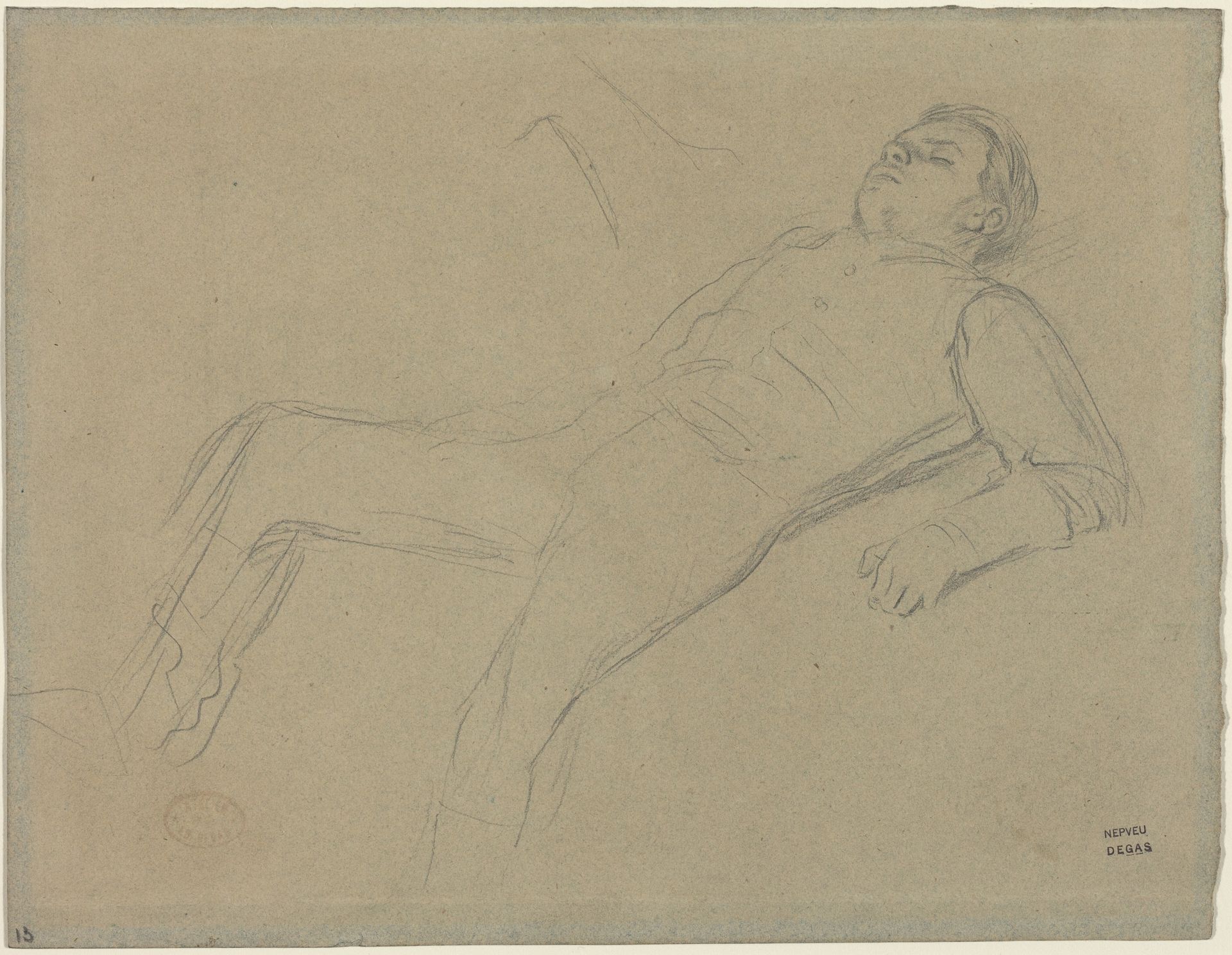 Fallen Jockey (study for "Scene from the Steeplechase: The Fallen Jockey") by Edgar Degas