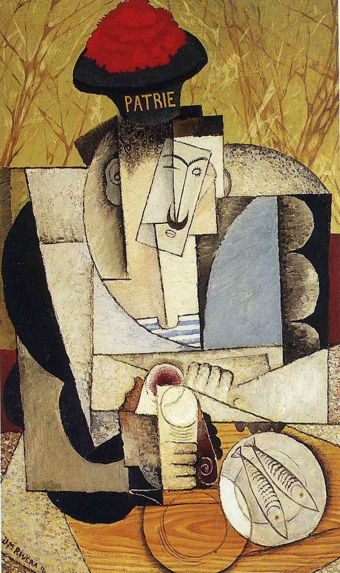Sailor at Breakfast by Diego Rivera