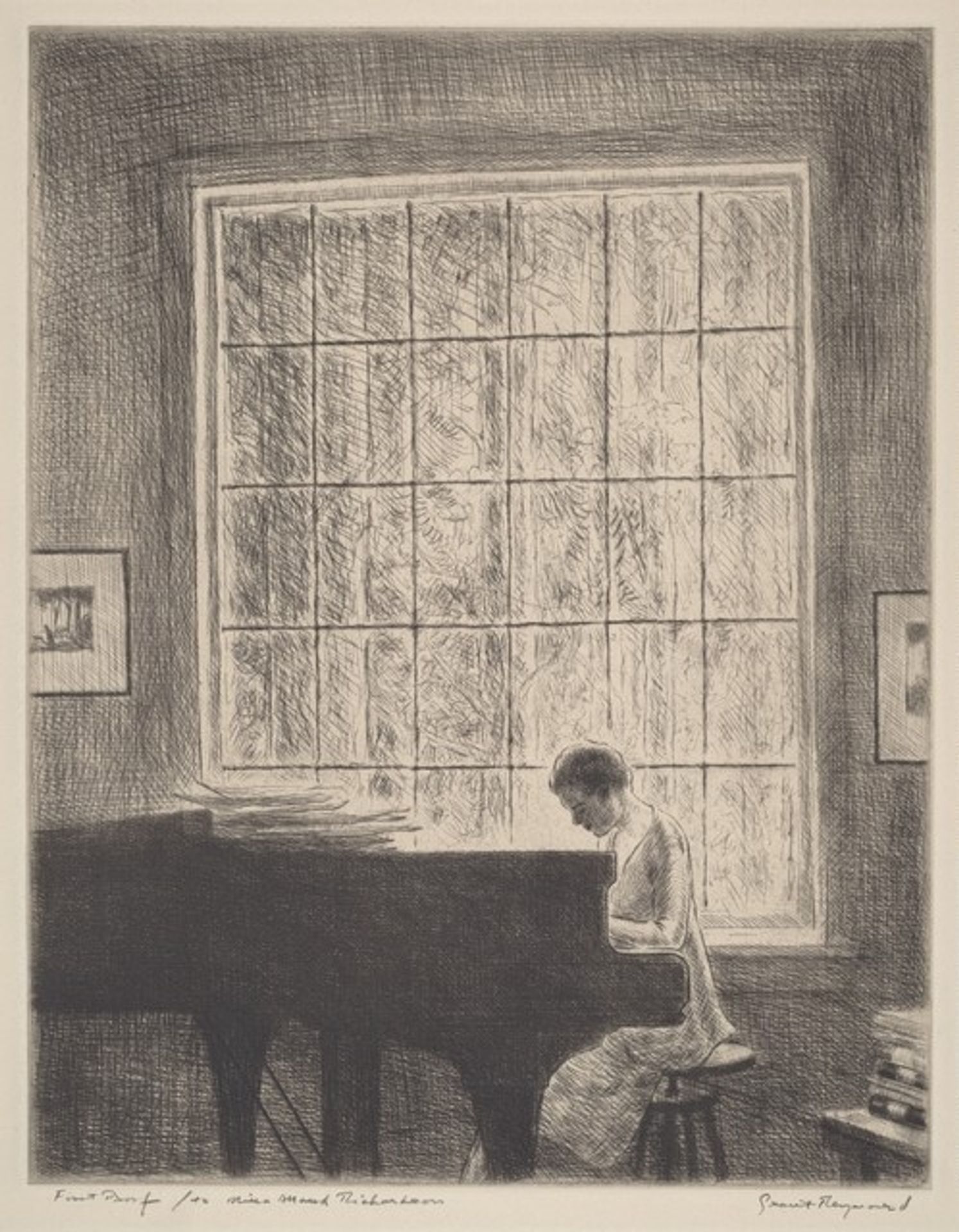 Woman at Piano by Grant Tyson Reynard