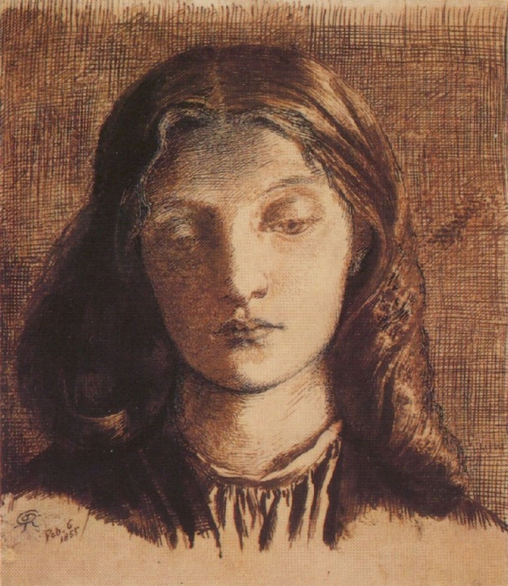 Portrait of Elizabeth Siddal by Dante Gabriel Rossetti