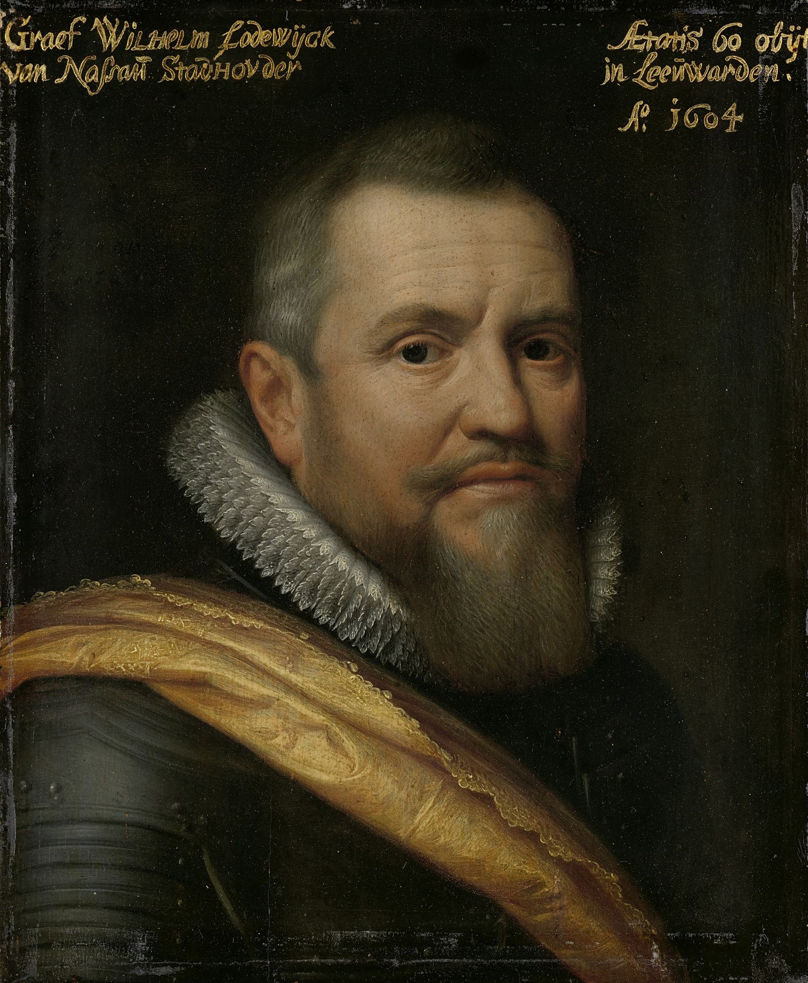 Portrait of Willem Lodewijk (1560-1620), Count of Nassau, Nicknamed in Frisian ‘us heit’ (our father) by Michiel Jansz. van Mierevelt