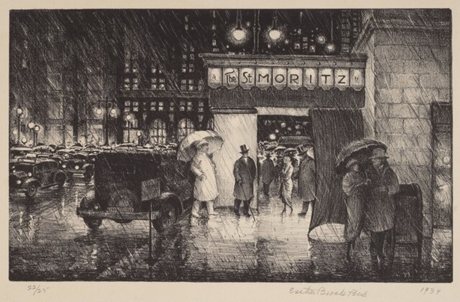 The St. Moritz, New York by Esther Brock Bird