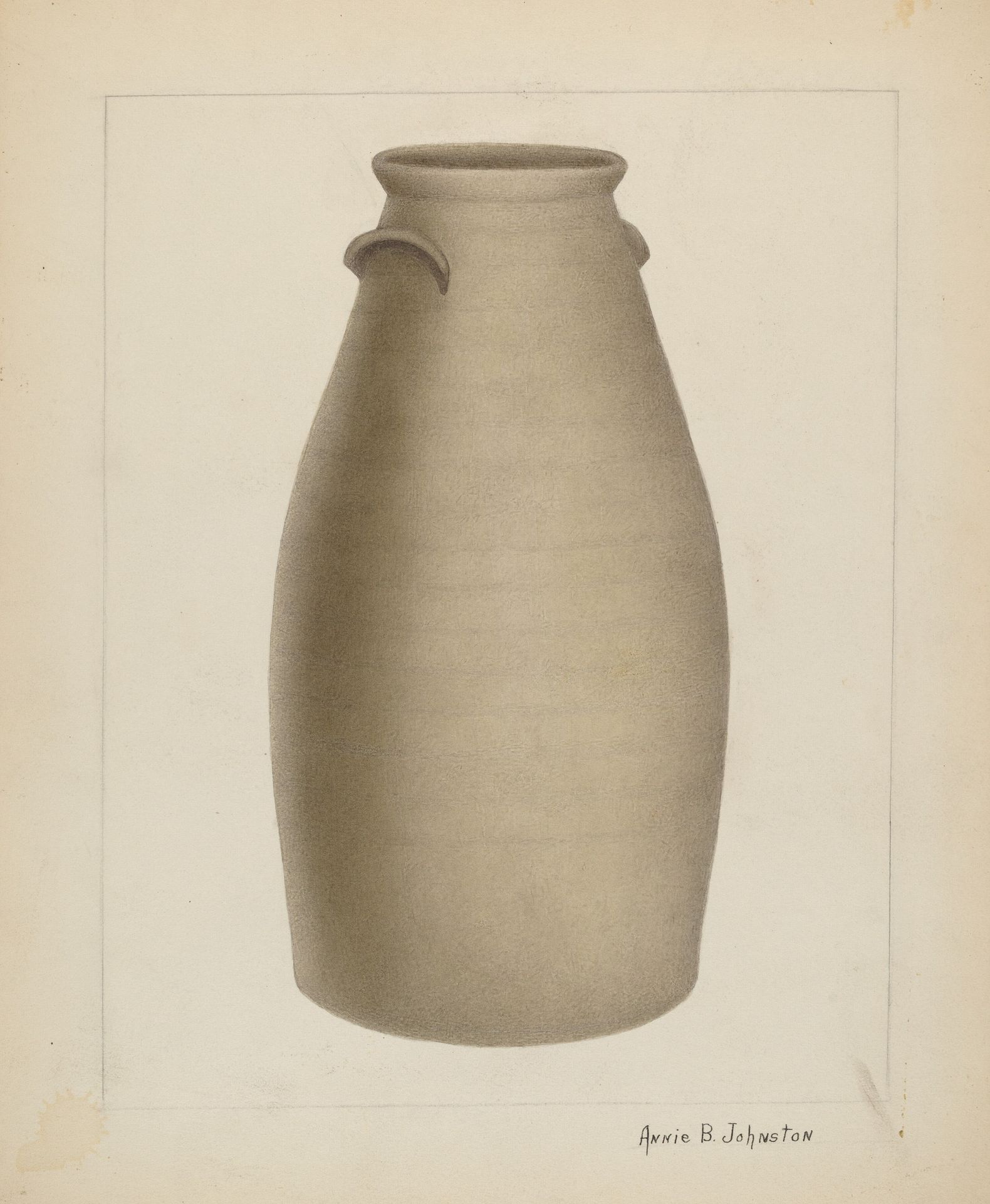 Stoneware Churn by Annie B. Johnston