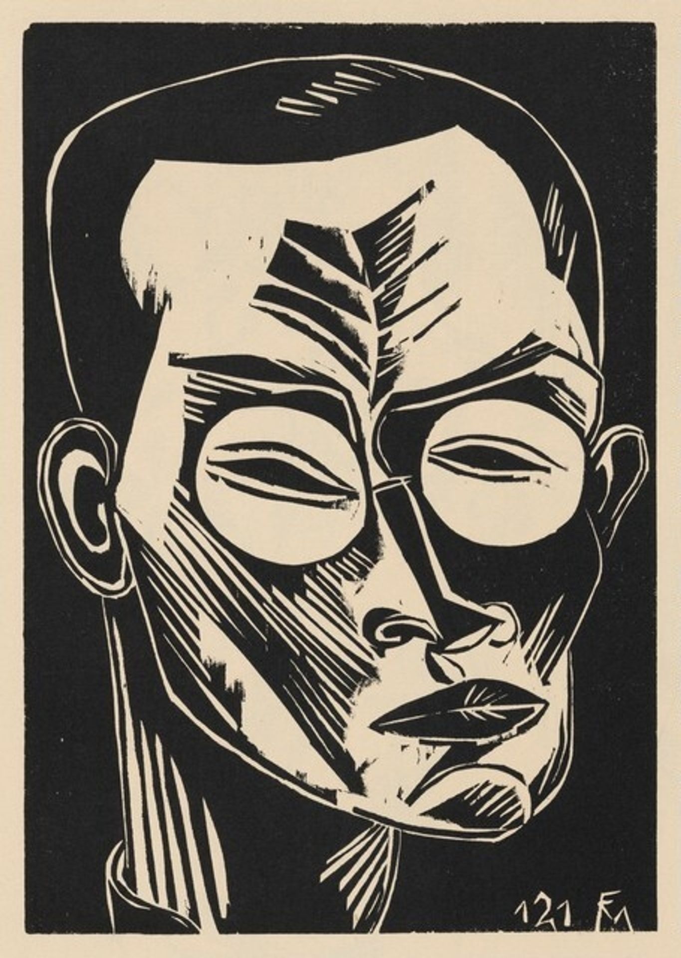 Selbstbildnis (Self-Portrait) by Conrad Felixmüller